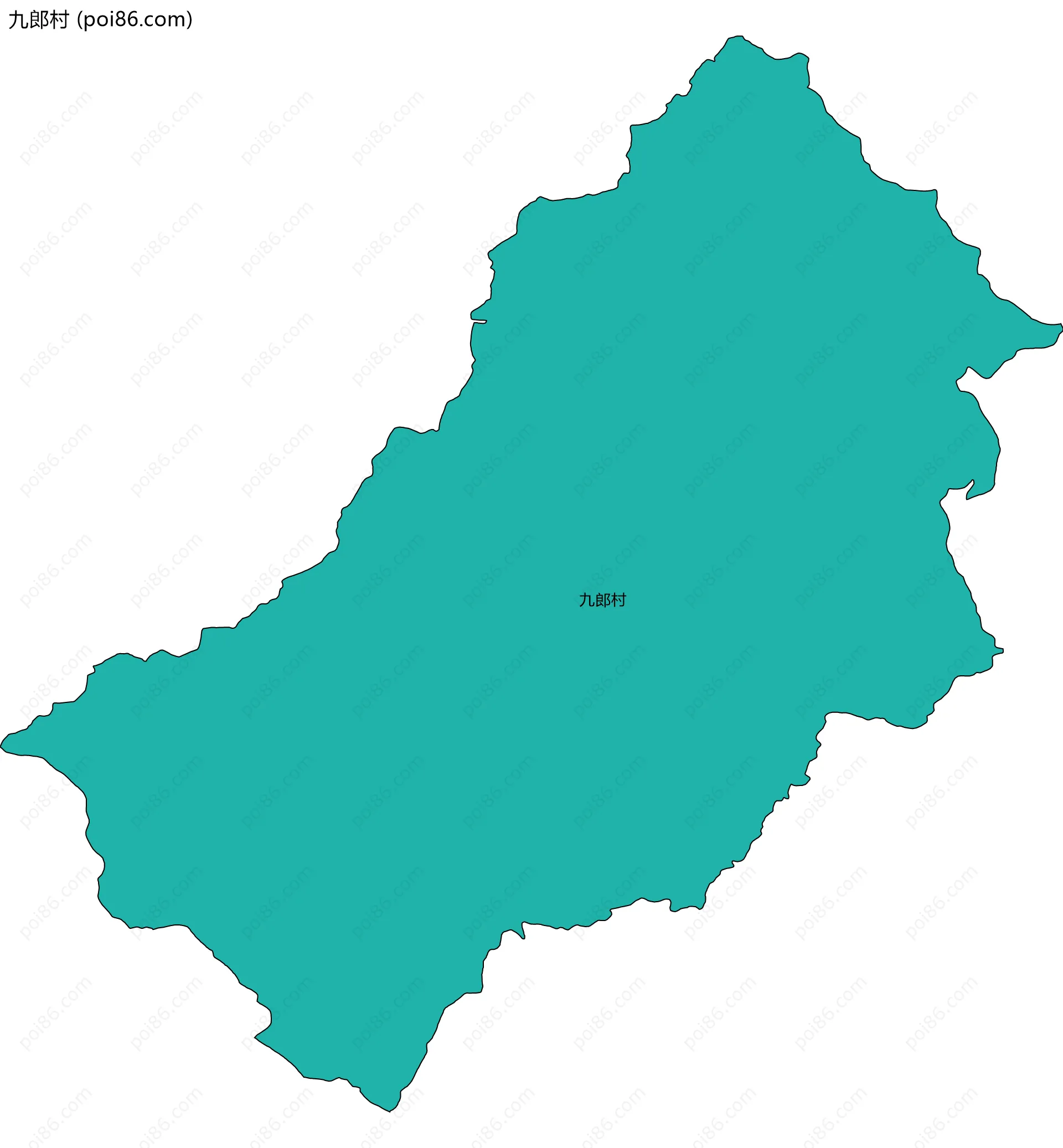 九郎村边界地图