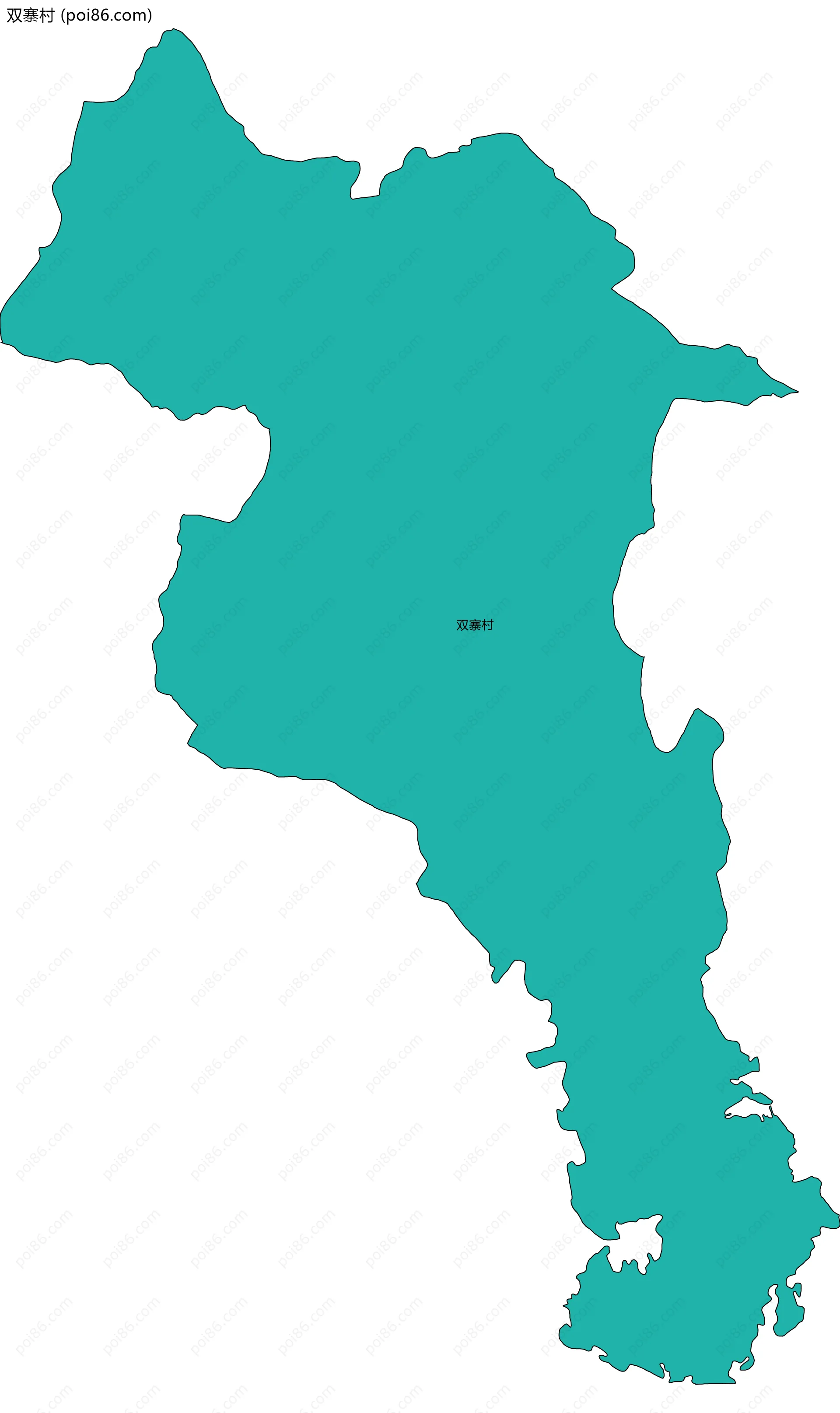 双寨村边界地图