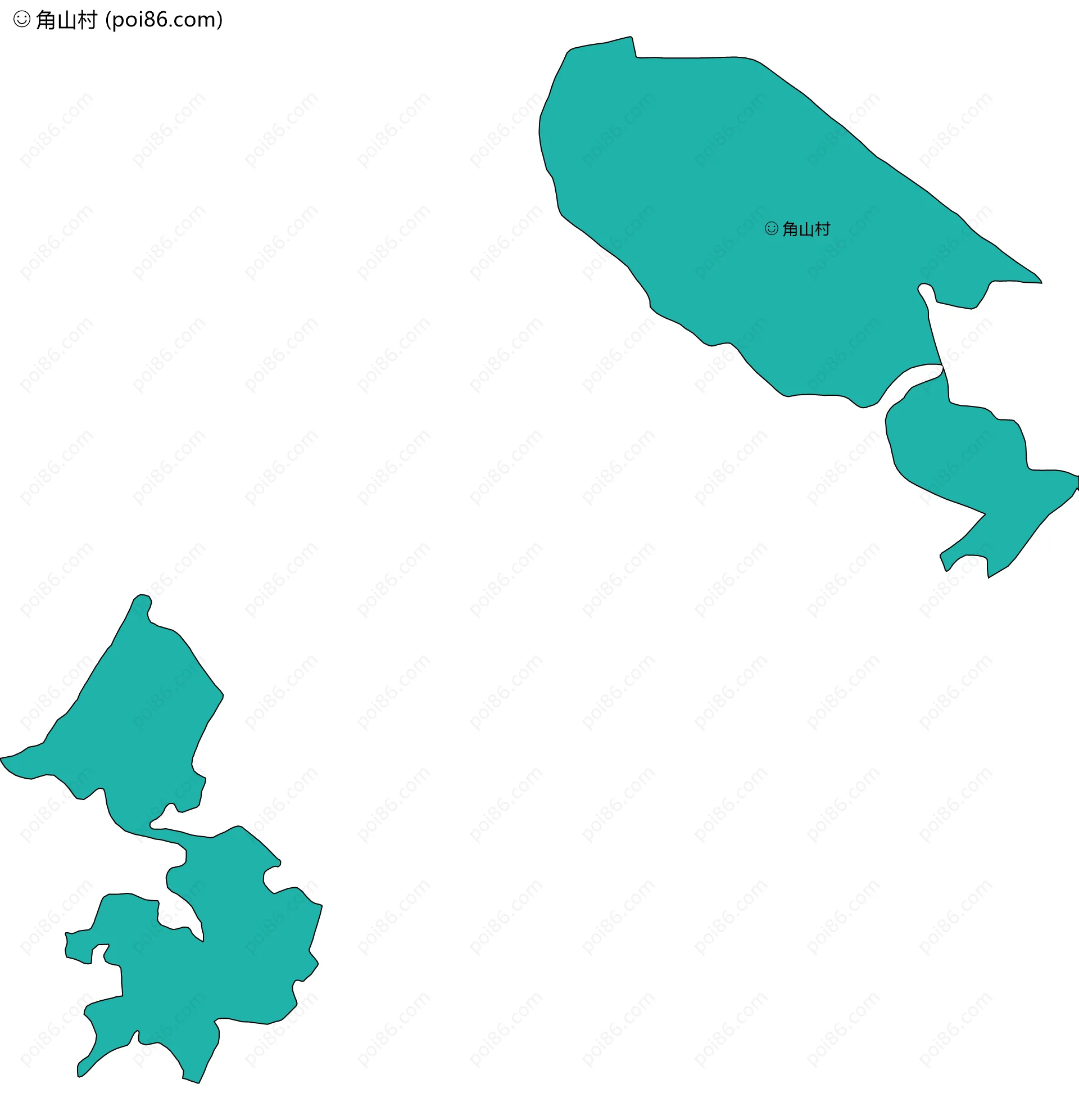 角山村边界地图