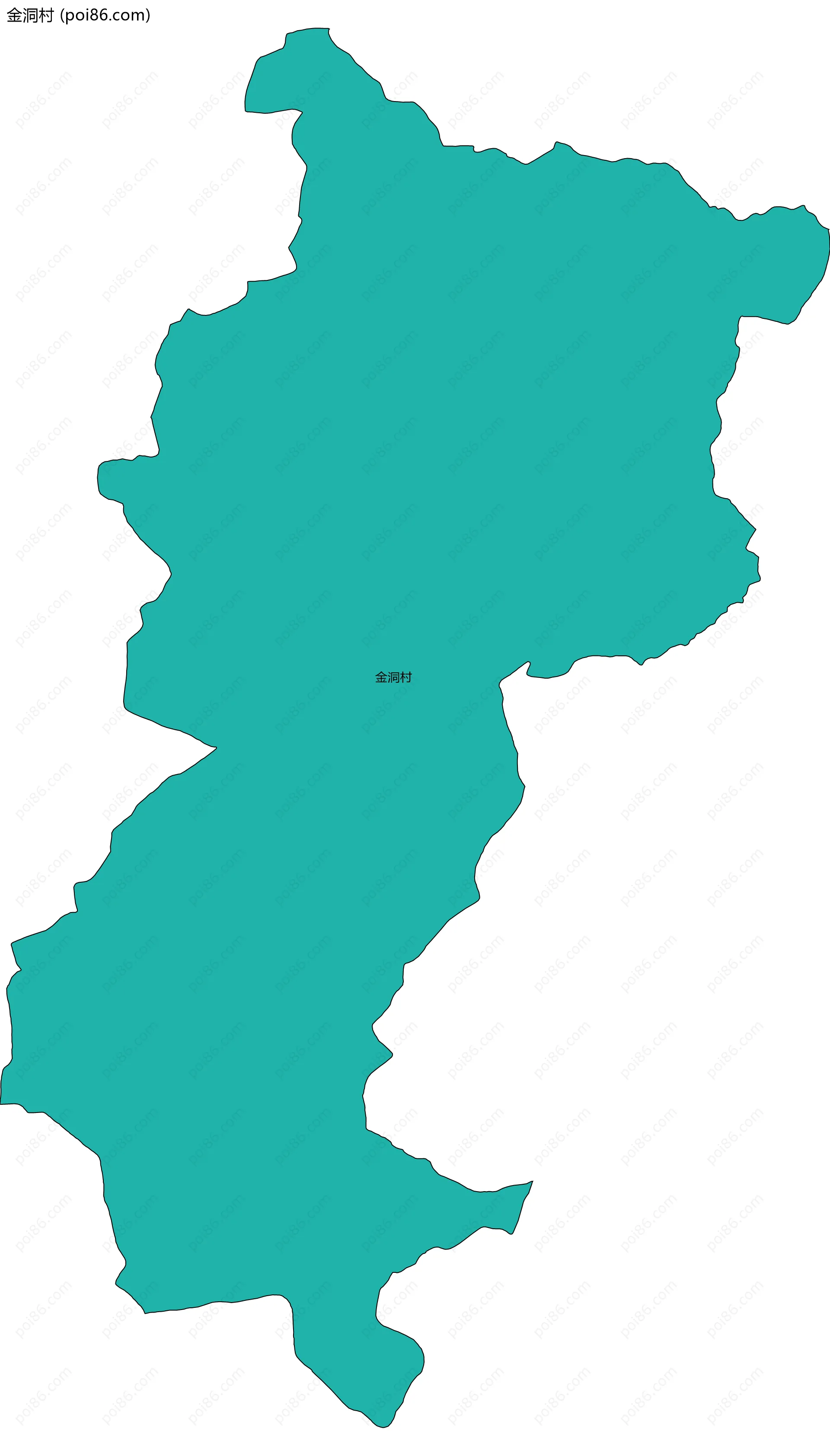 金洞村边界地图