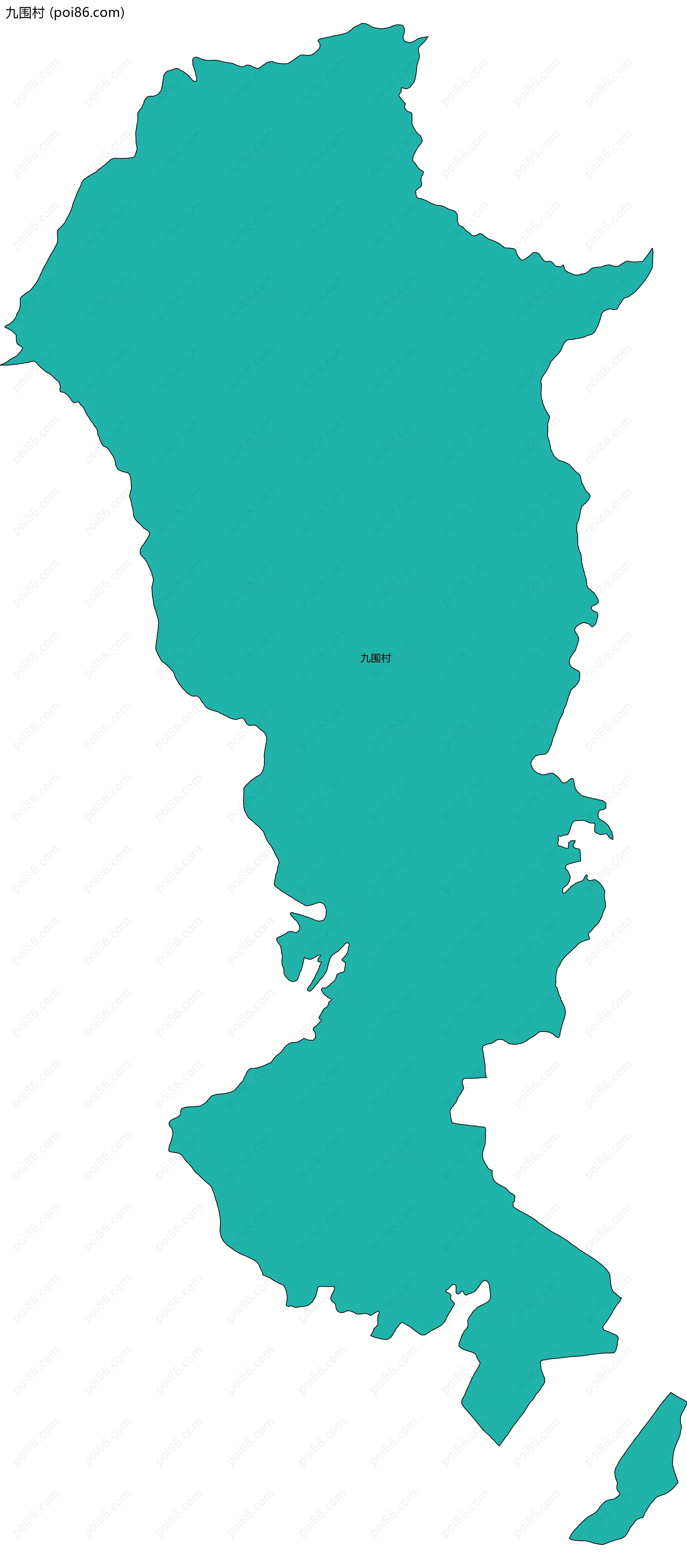 九围村边界地图