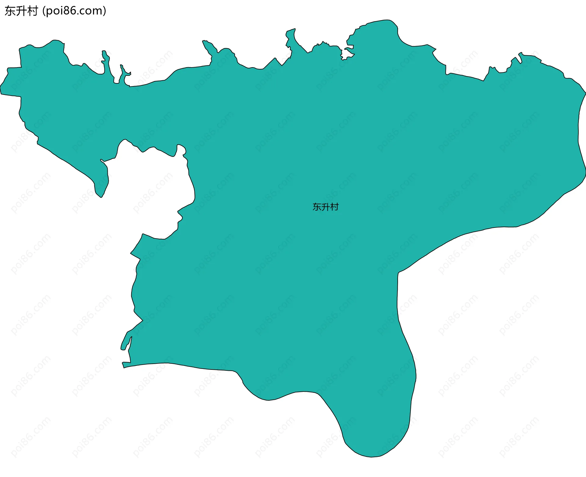 东升村边界地图