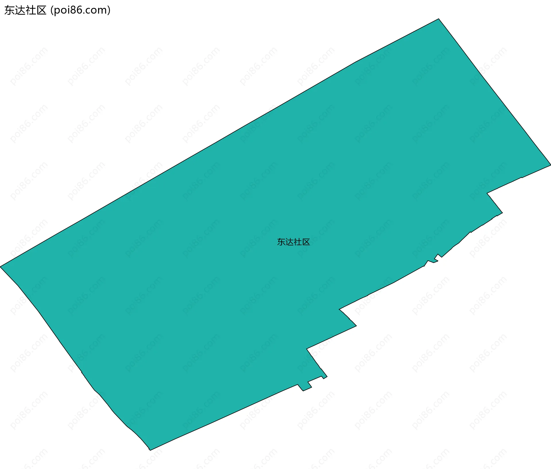 东达社区边界地图