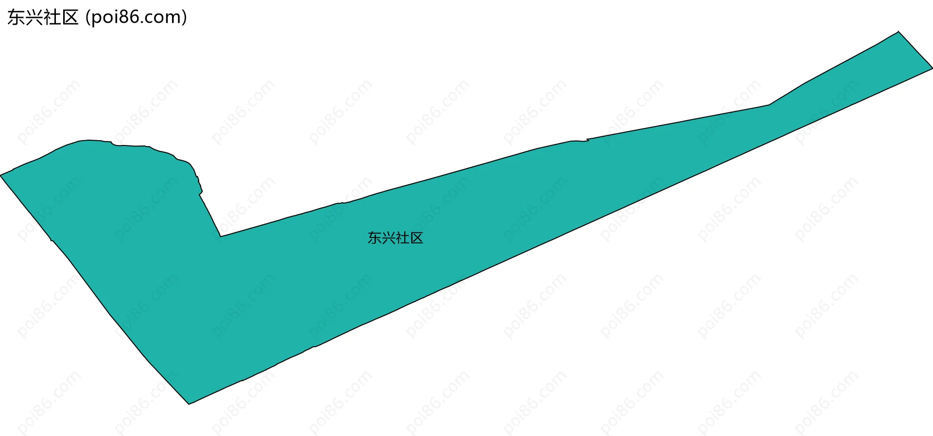 东兴社区边界地图