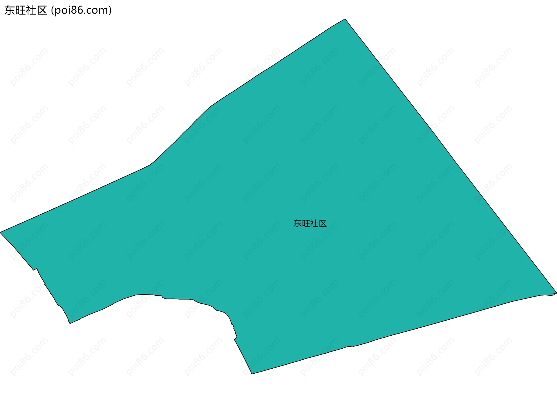 东旺社区边界地图