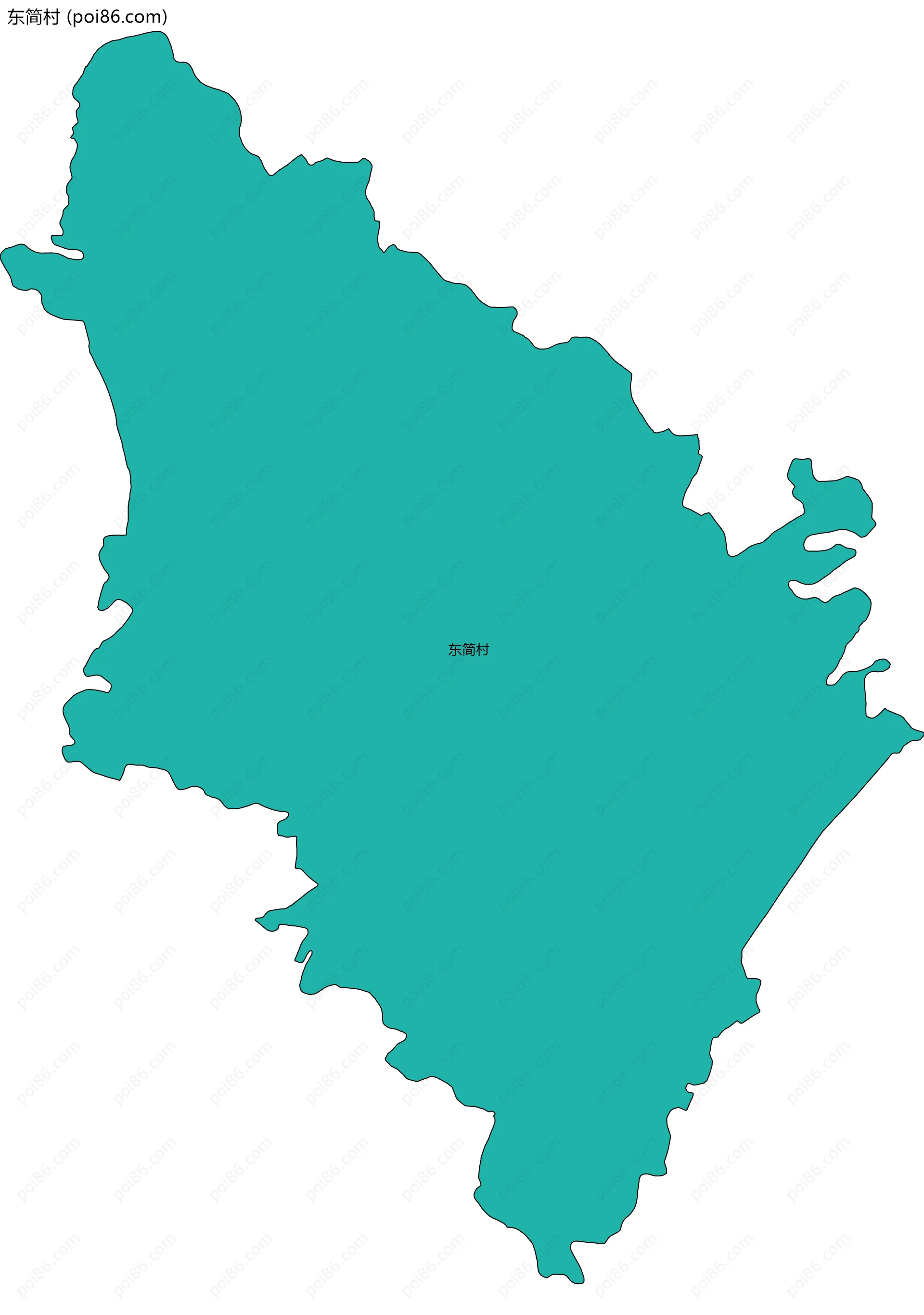 东简村边界地图