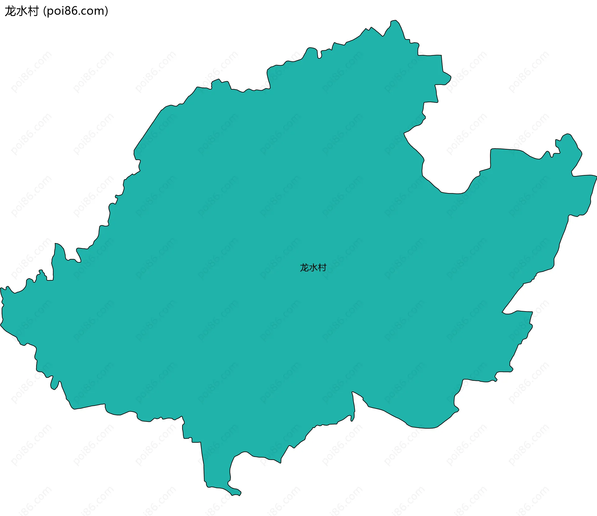 龙水村边界地图