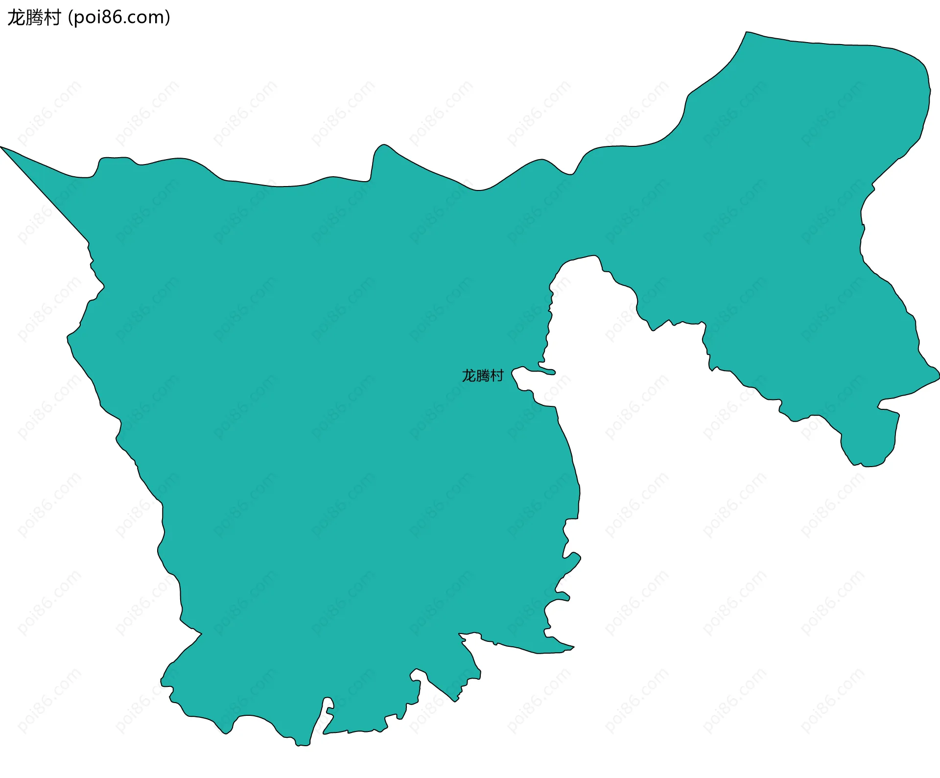 龙腾村边界地图