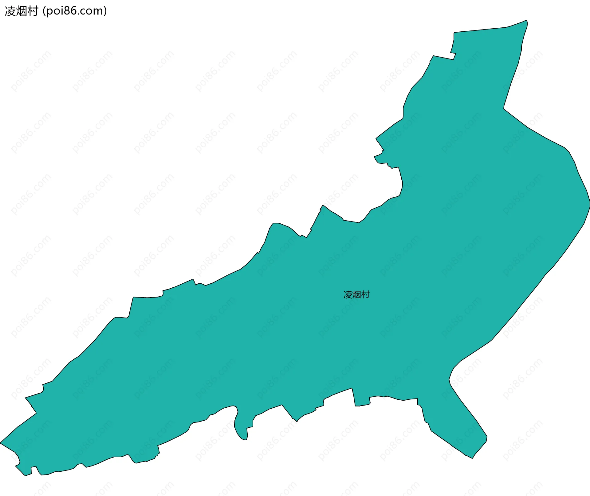 凌烟村边界地图