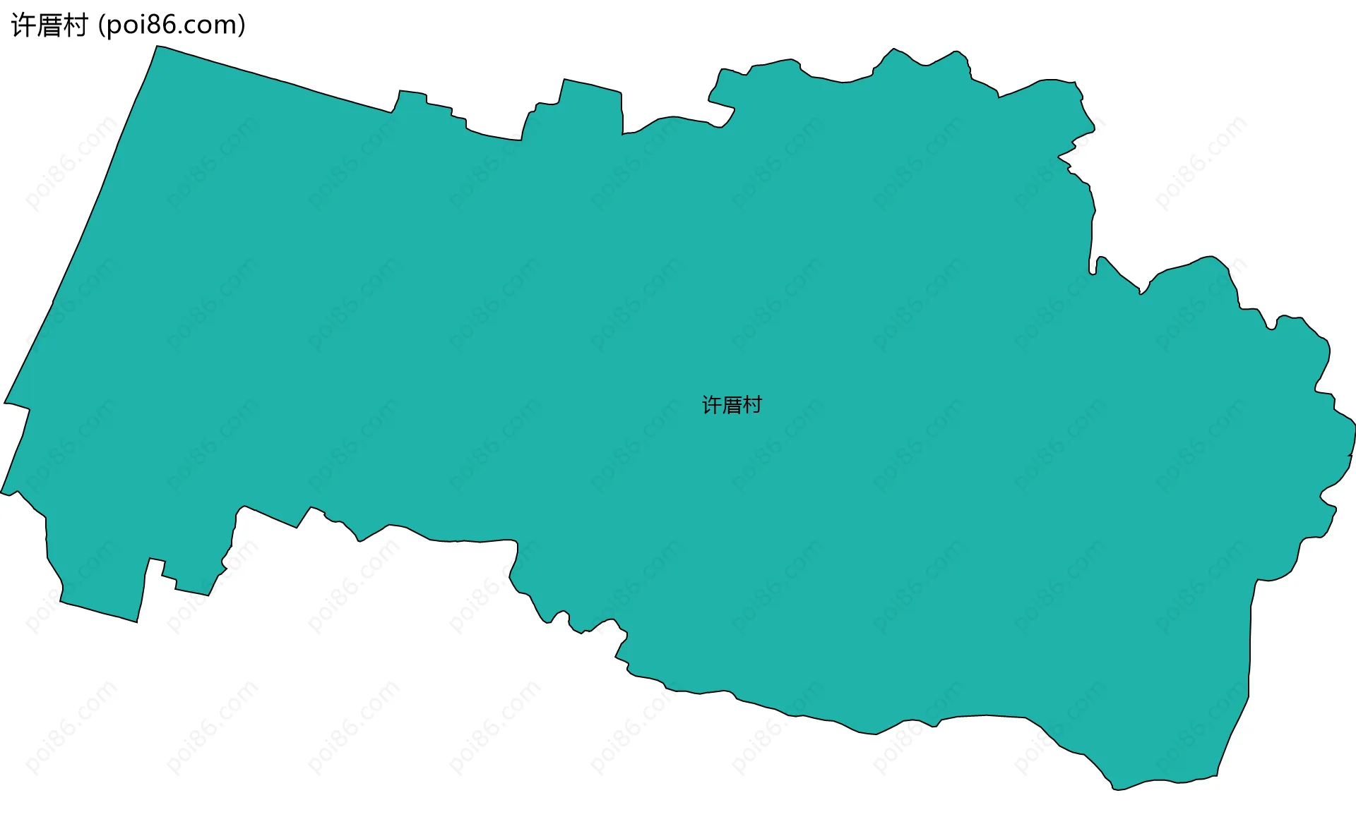 许厝村边界地图