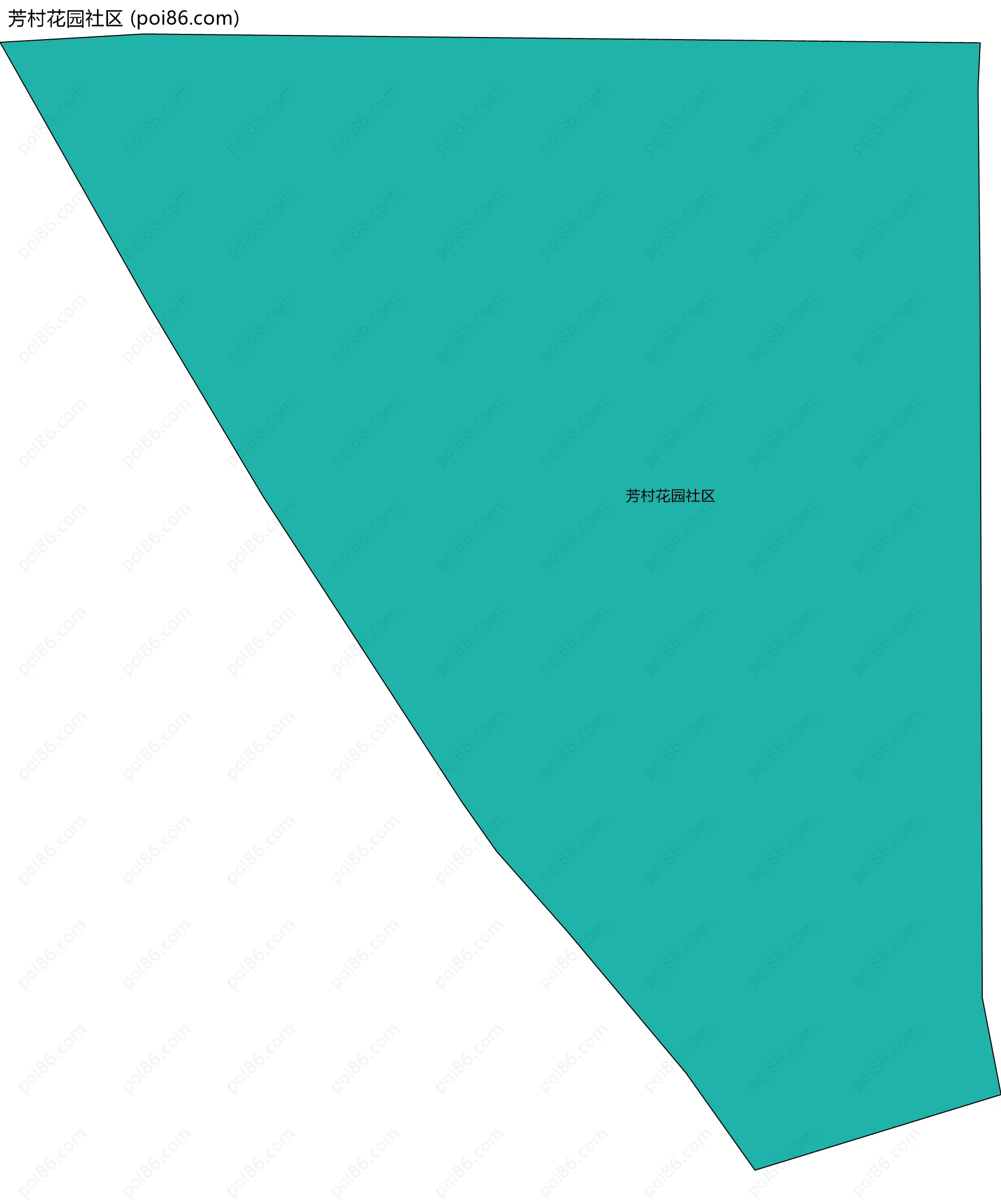 芳村花园社区边界地图