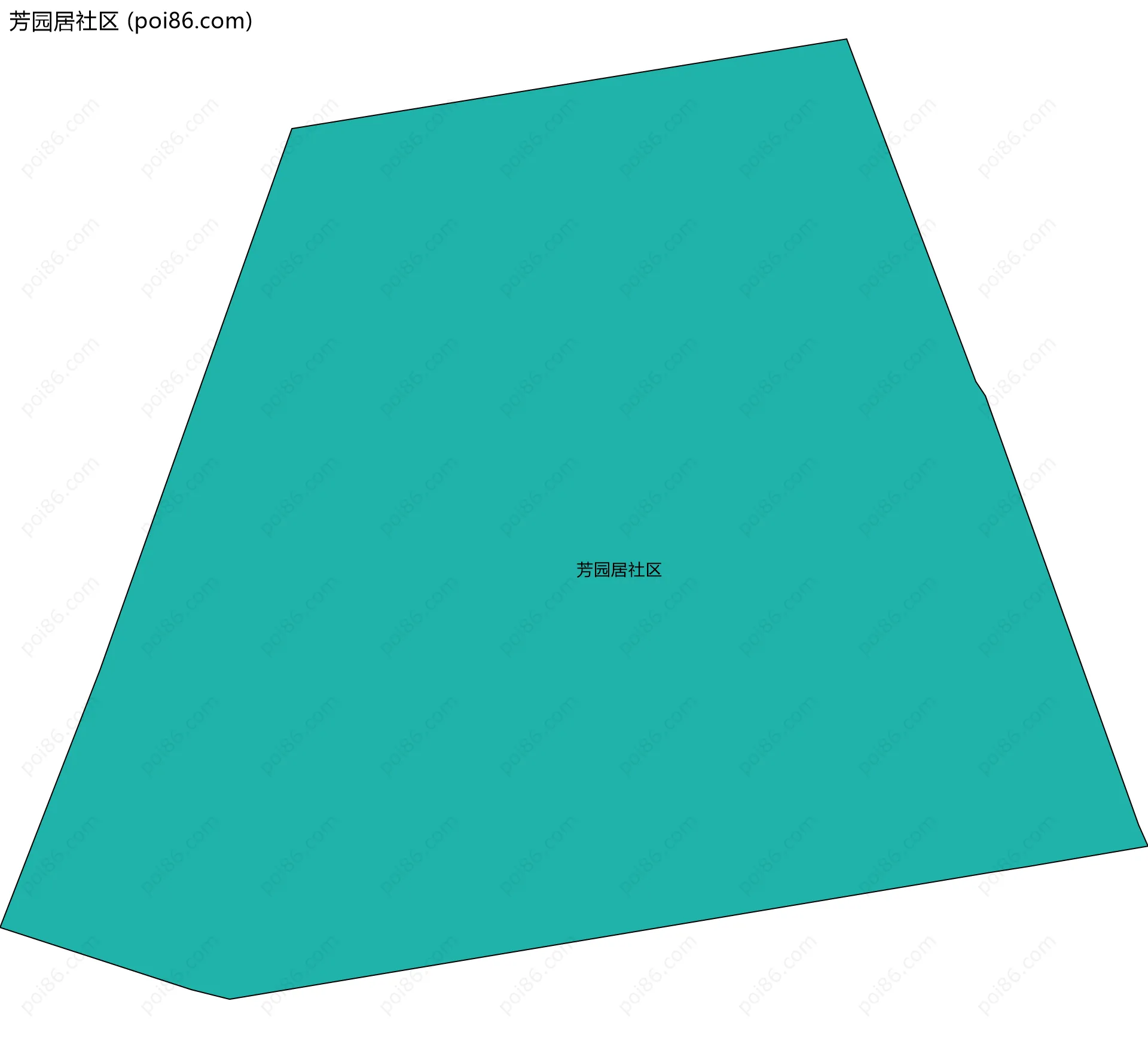 芳园居社区边界地图