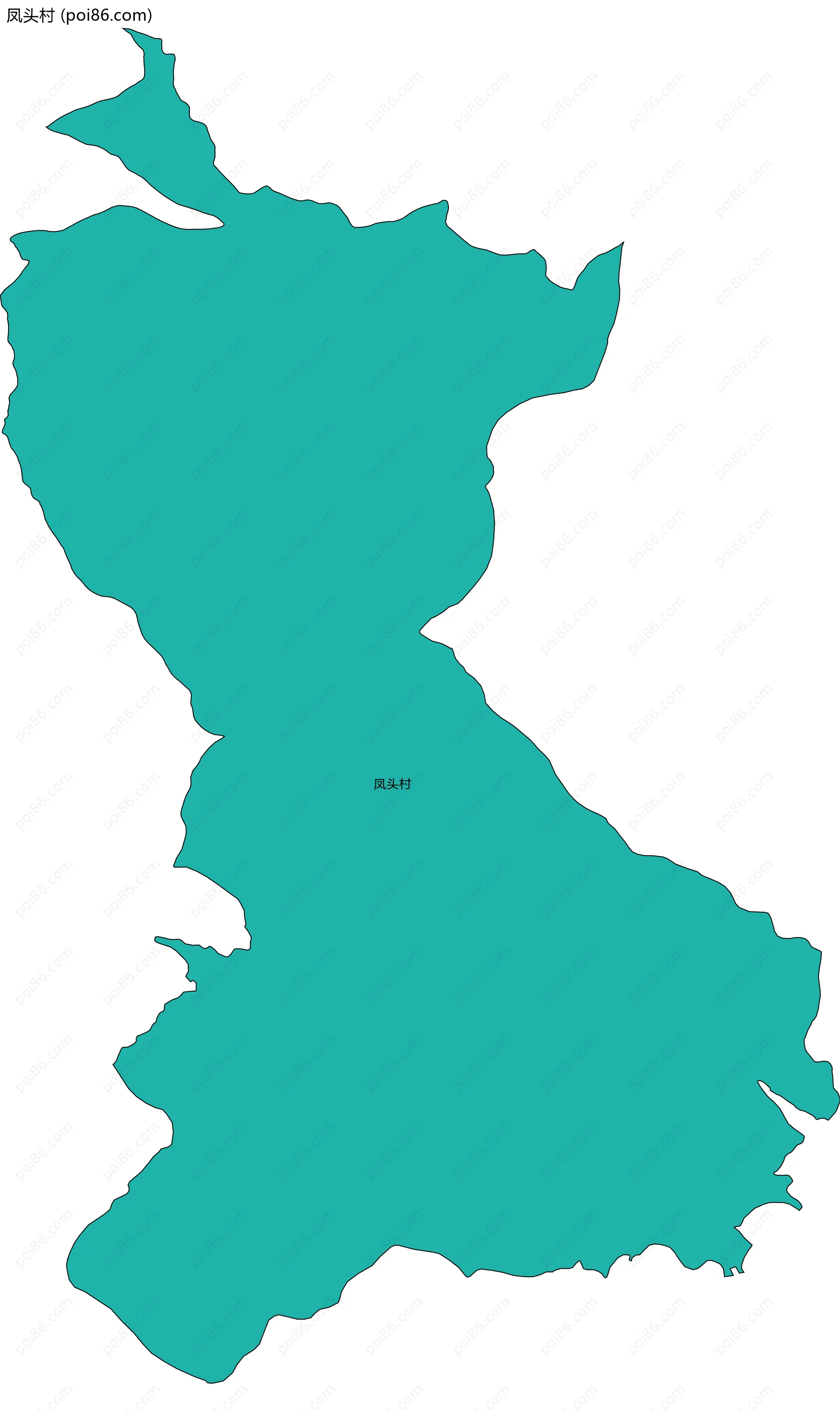 凤头村边界地图