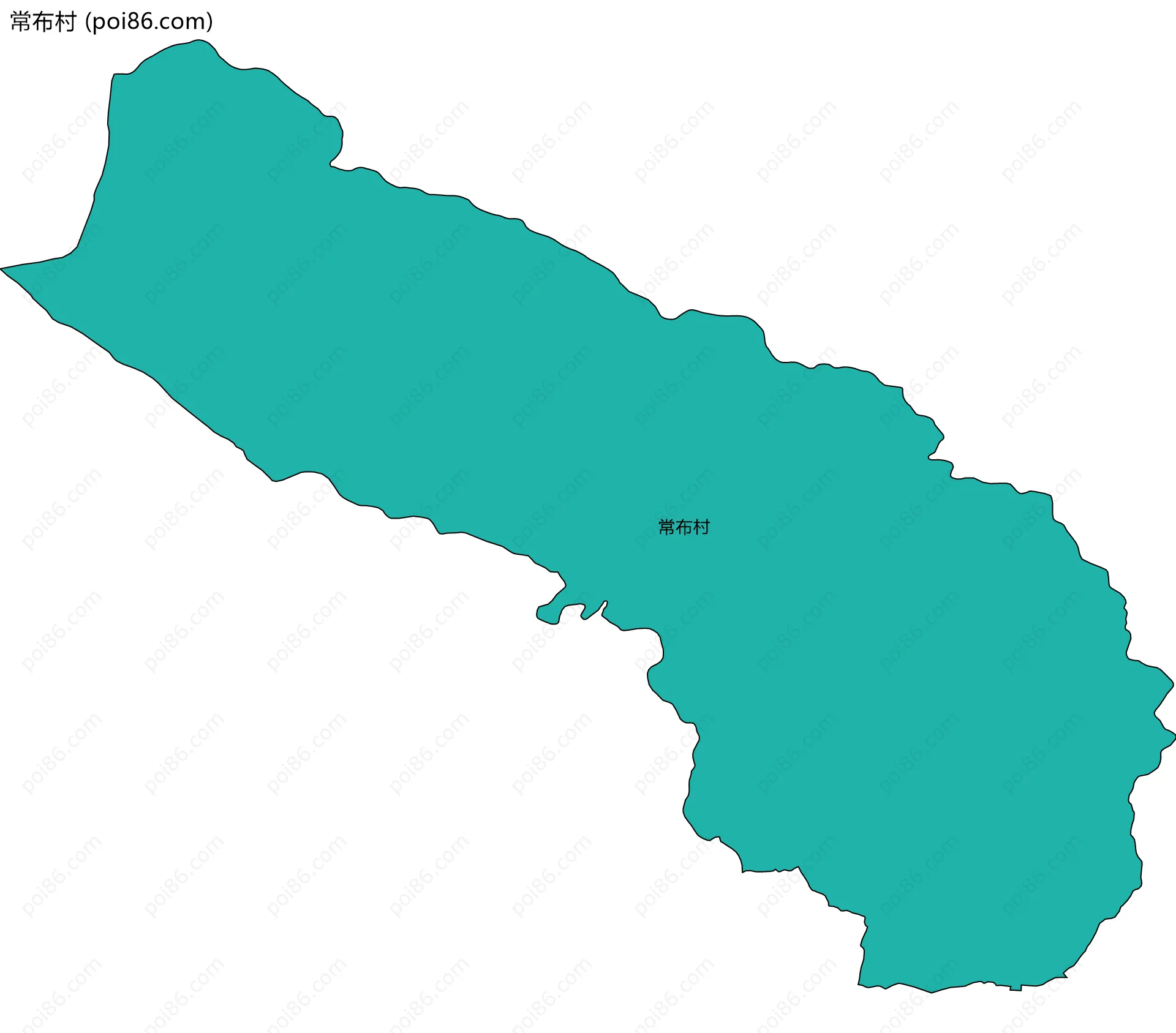 常布村边界地图