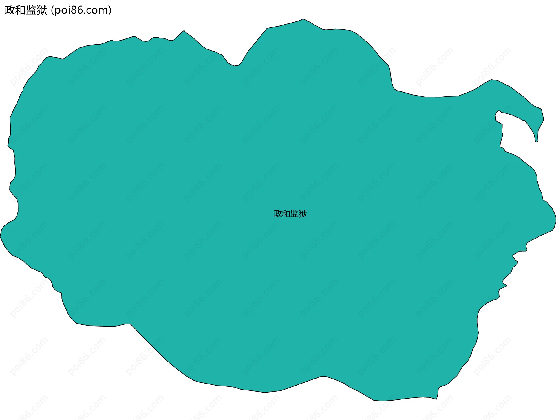 政和监狱边界地图