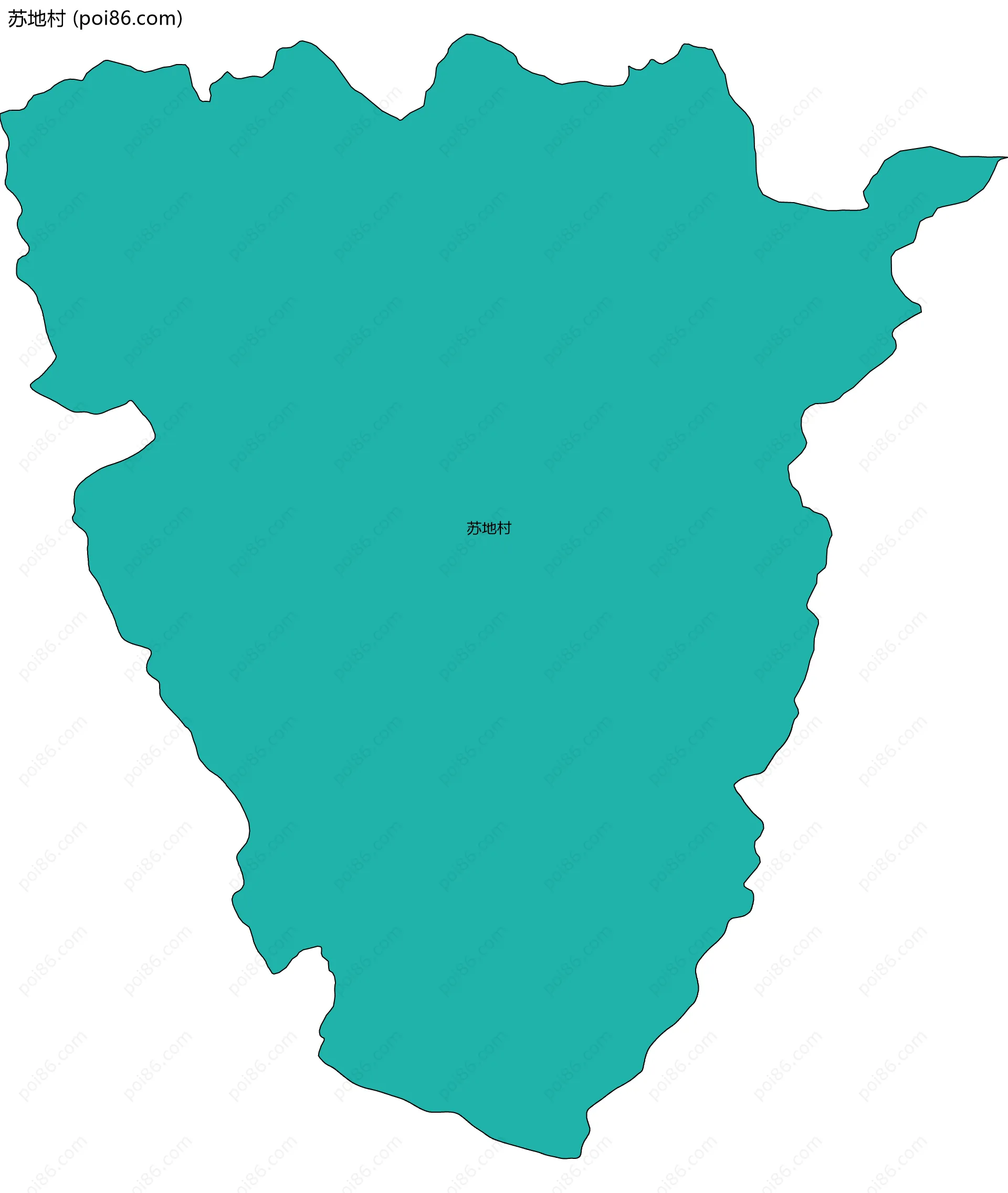 苏地村边界地图