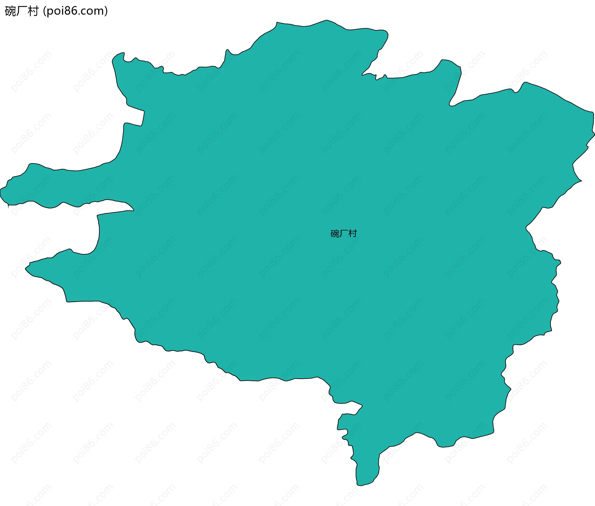 碗厂村边界地图