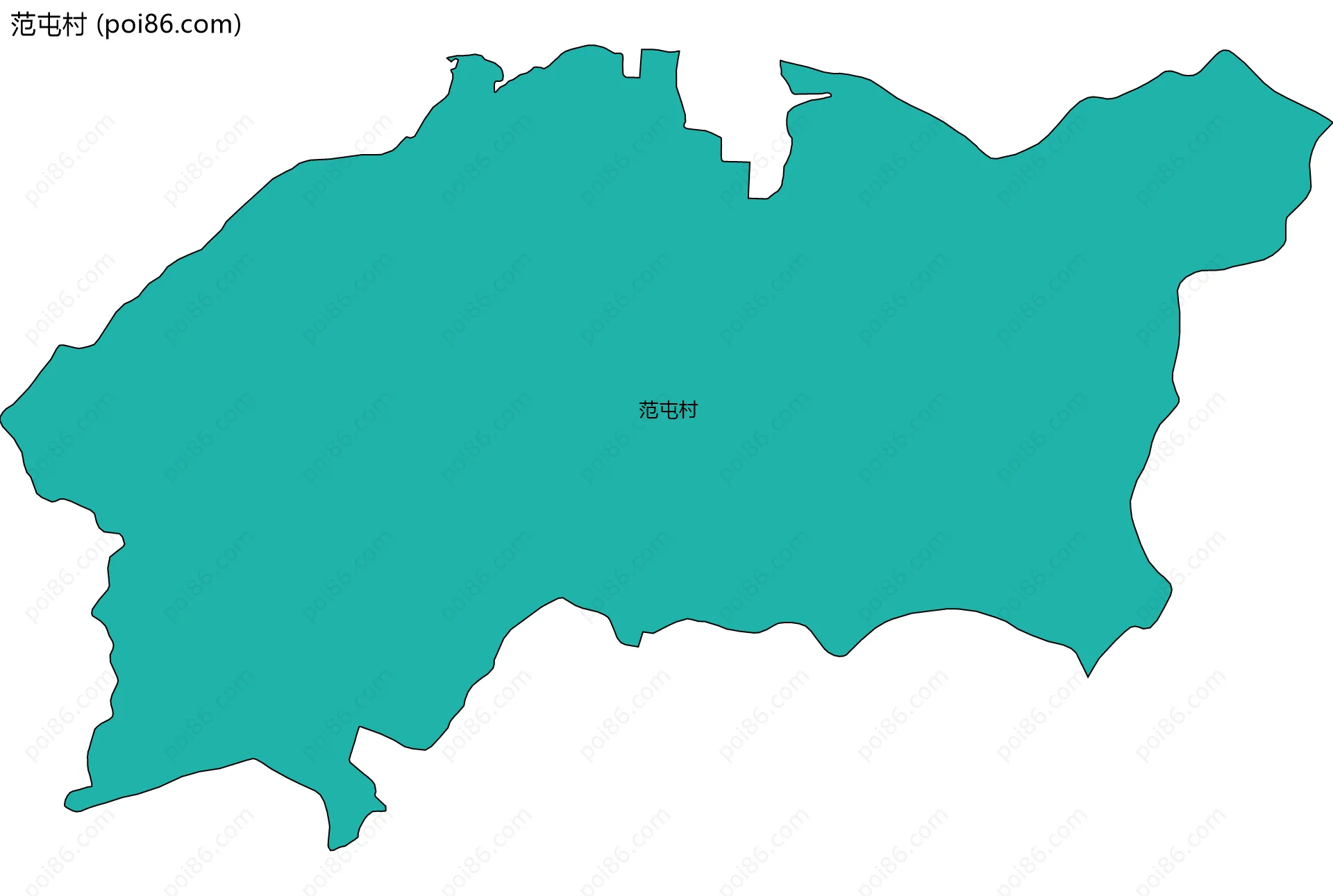 范屯村边界地图