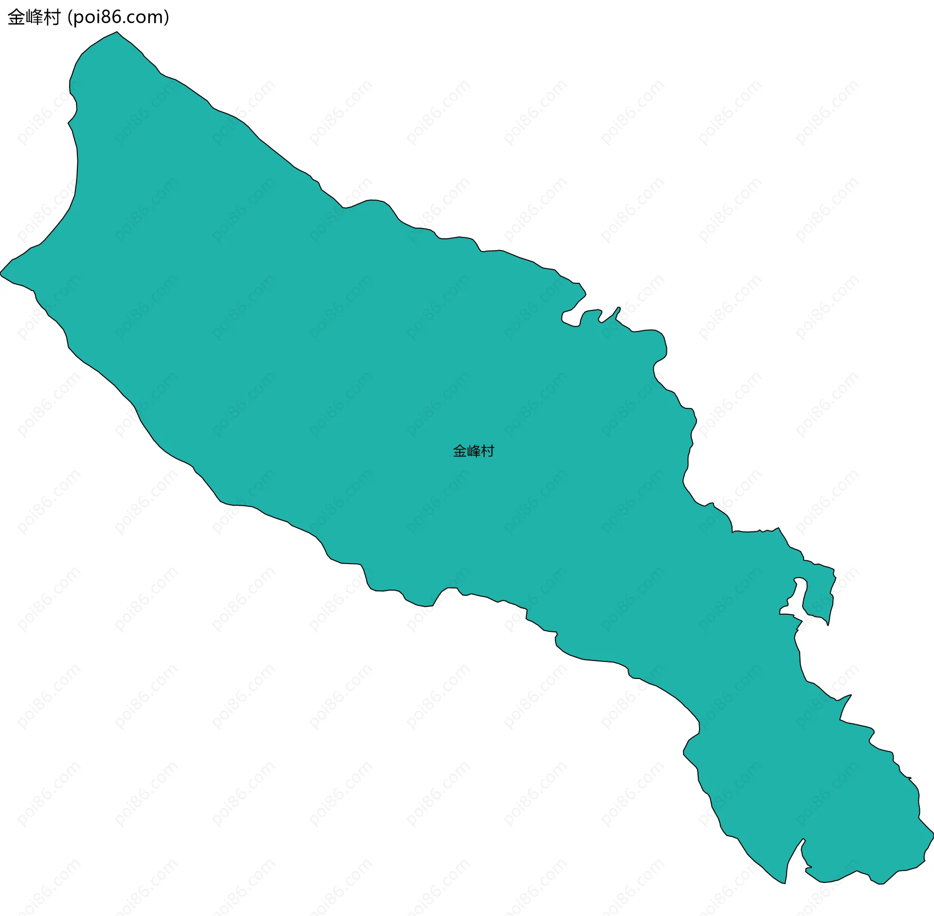 金峰村边界地图
