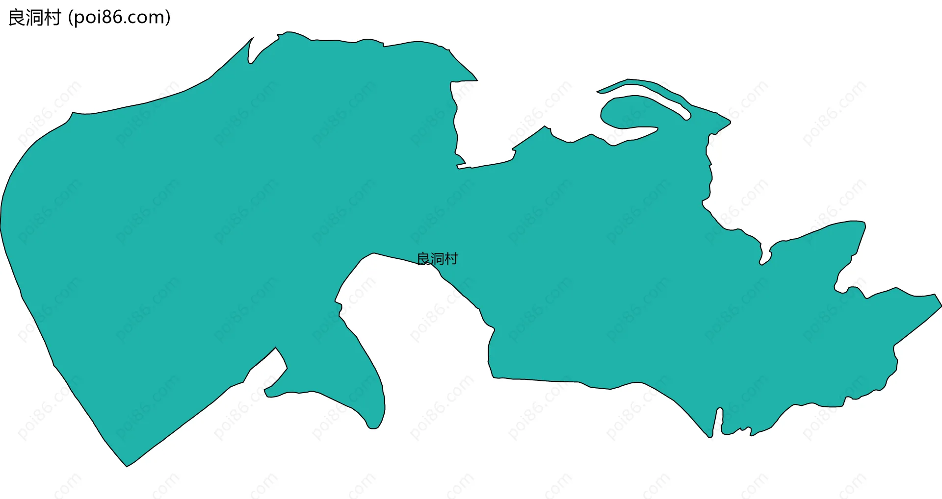 良洞村边界地图