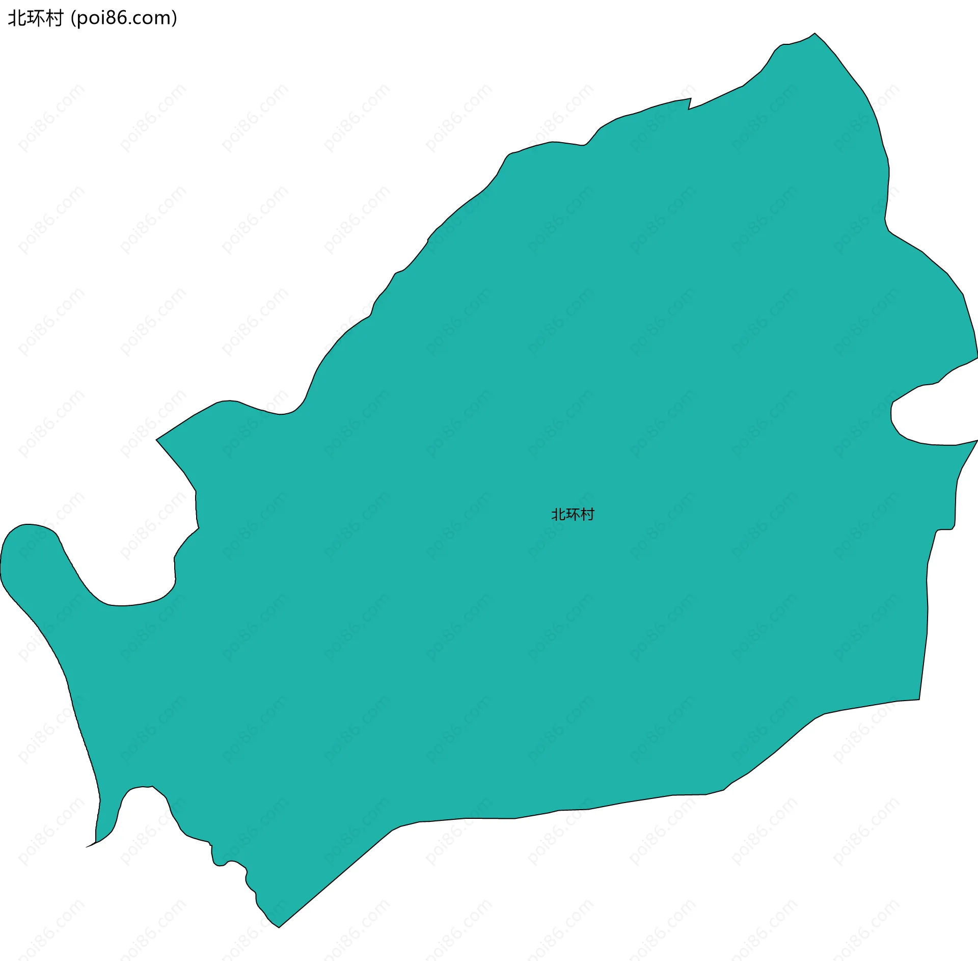 北环村边界地图