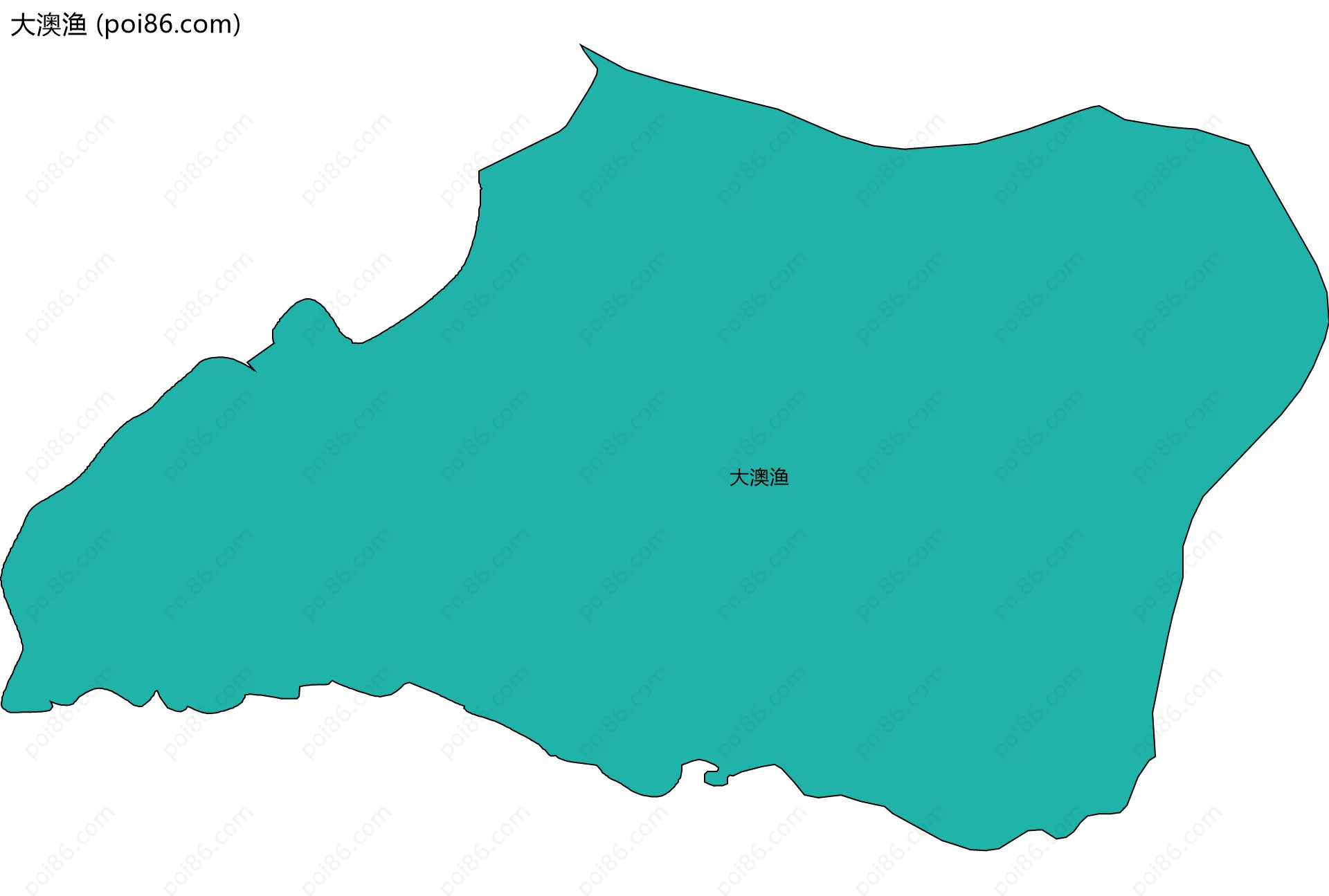 大澳渔边界地图