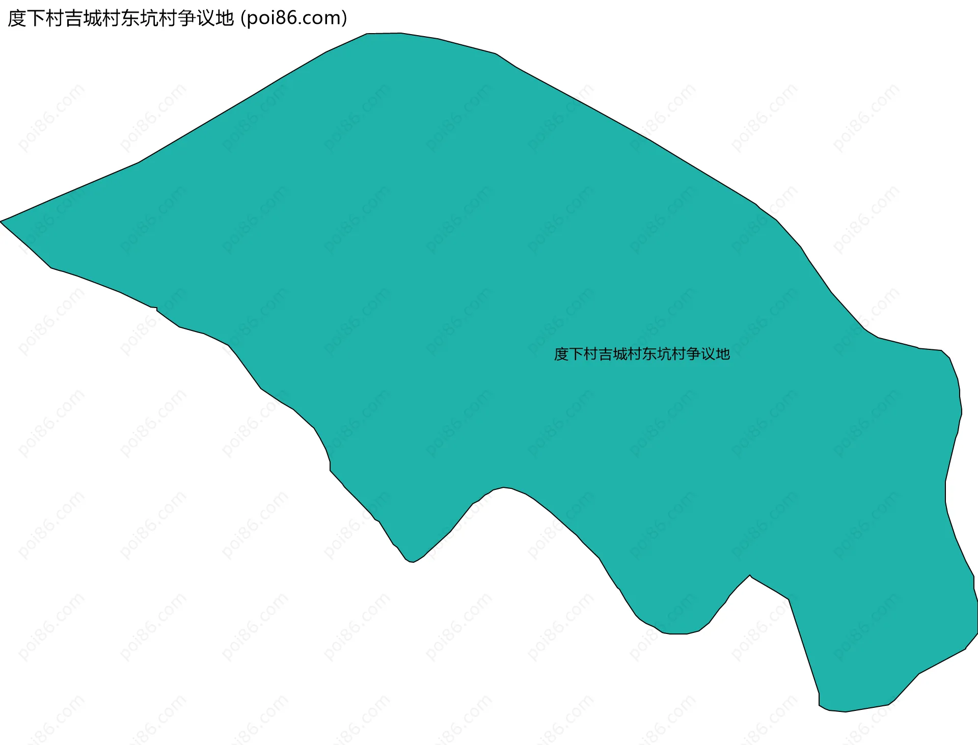 度下村吉城村东坑村争议地边界地图