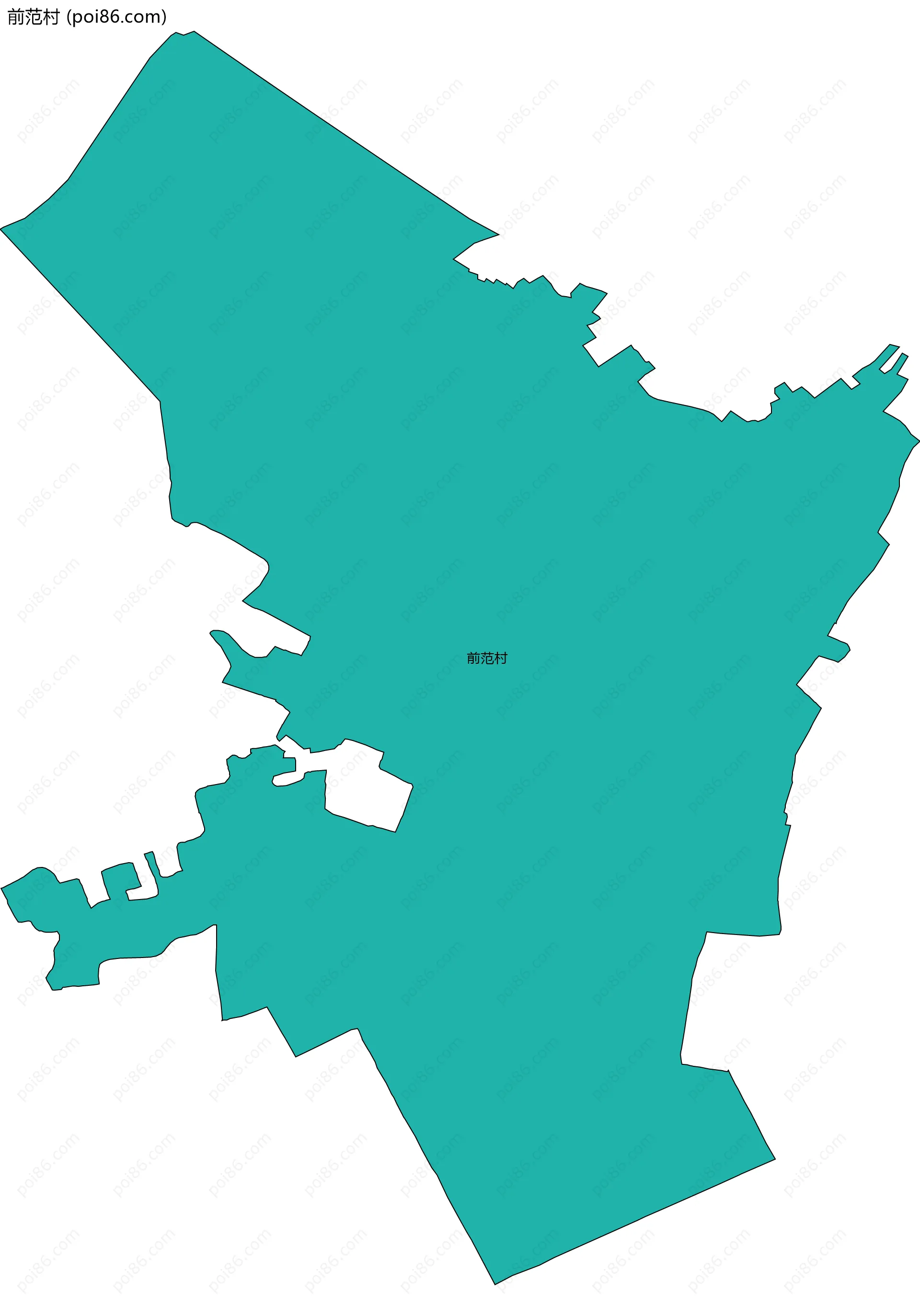 前范村边界地图