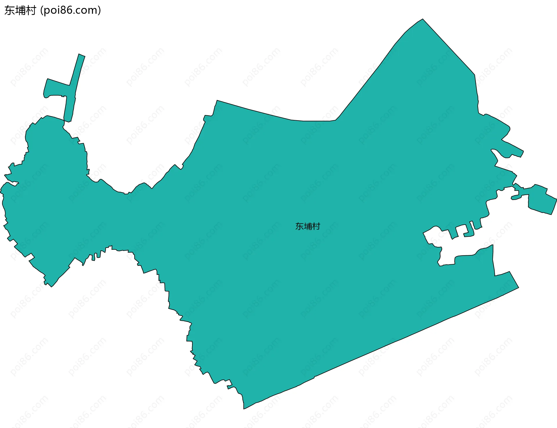东埔村边界地图