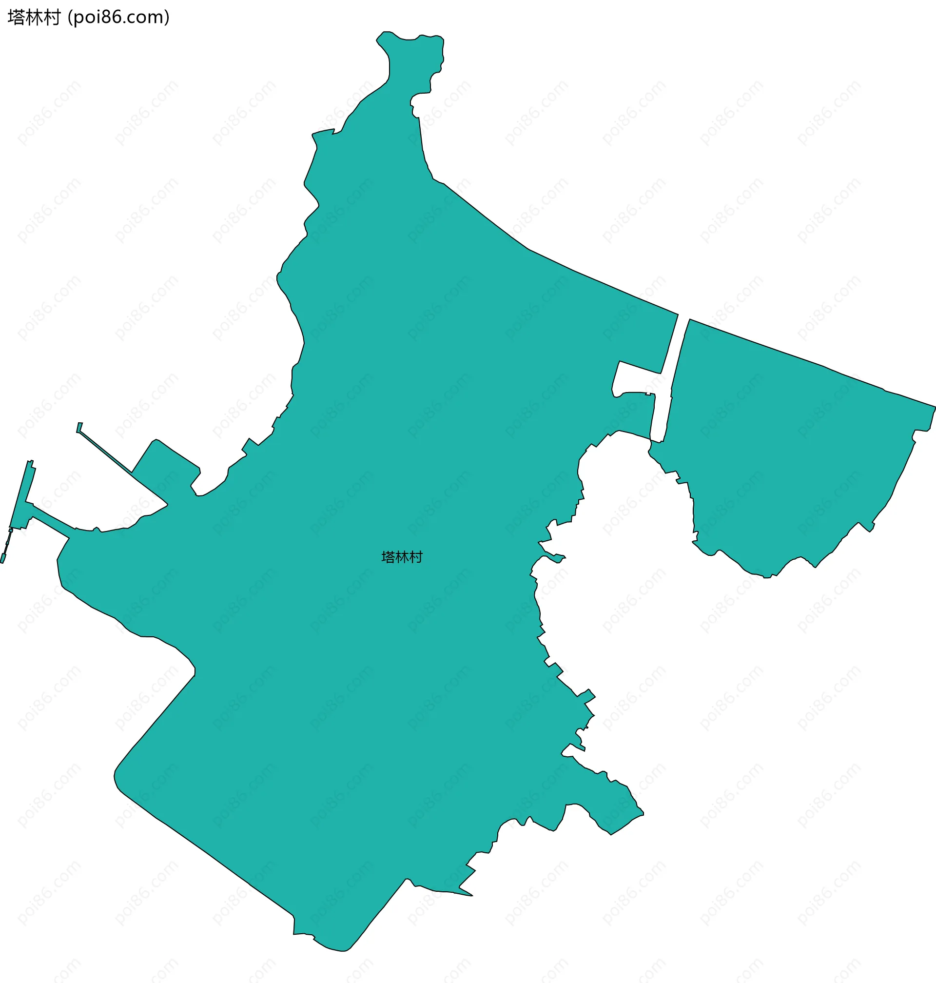 塔林村边界地图