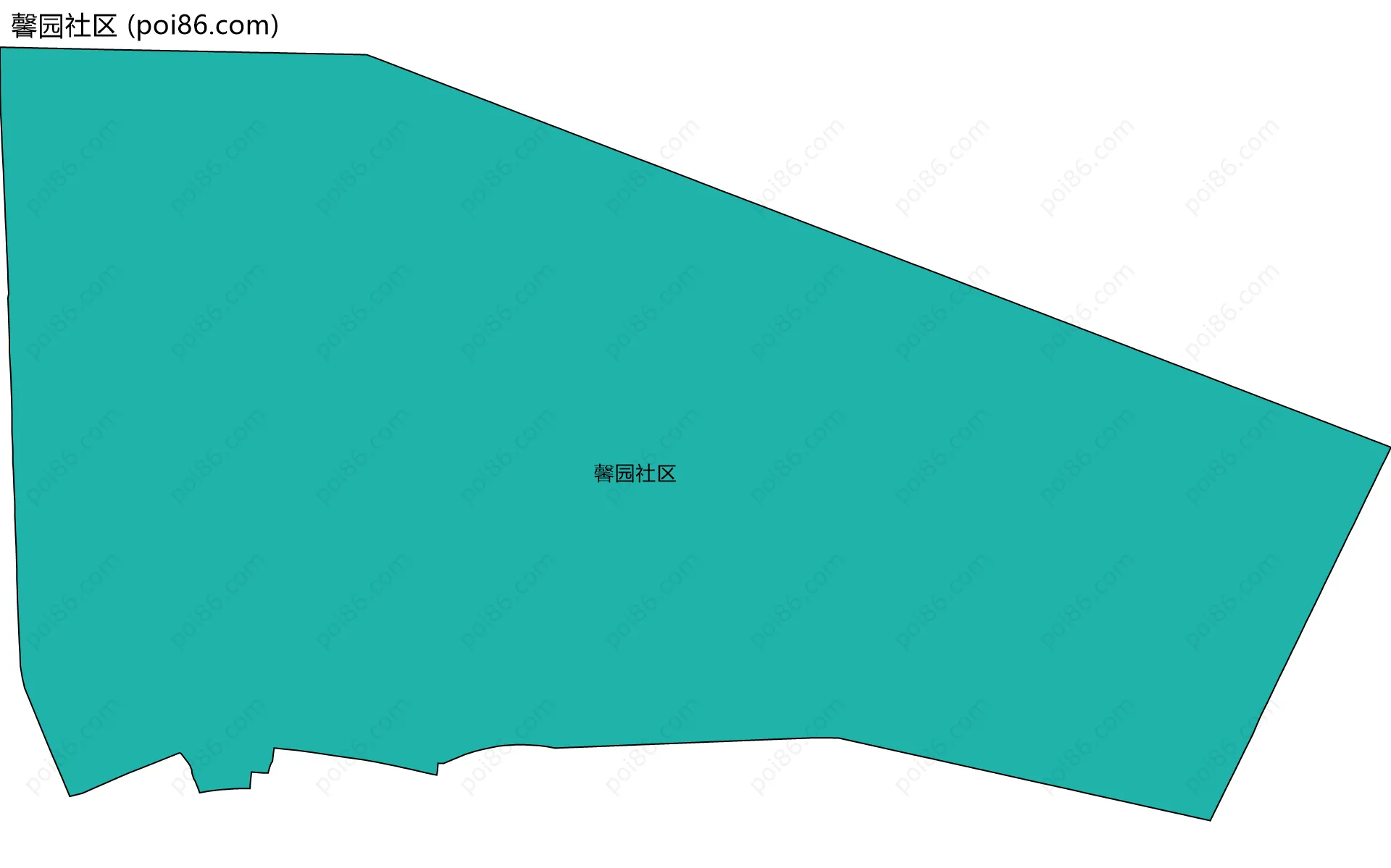 馨园社区边界地图