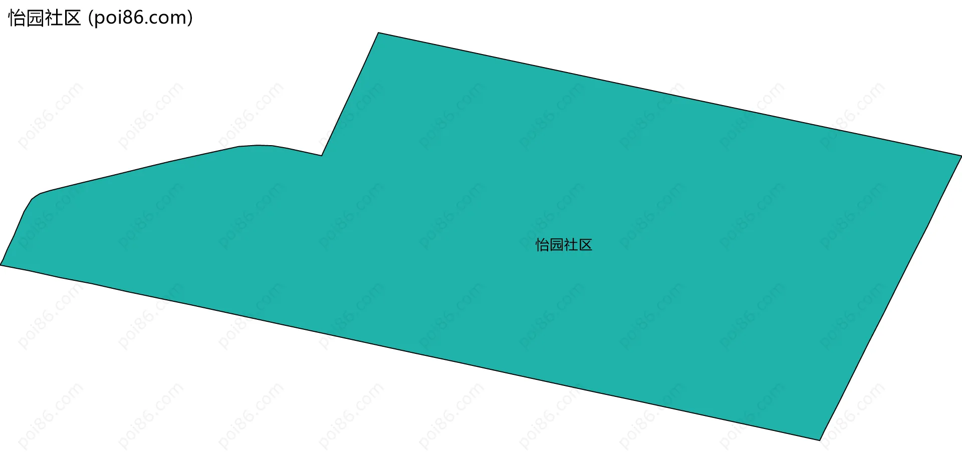 怡园社区边界地图