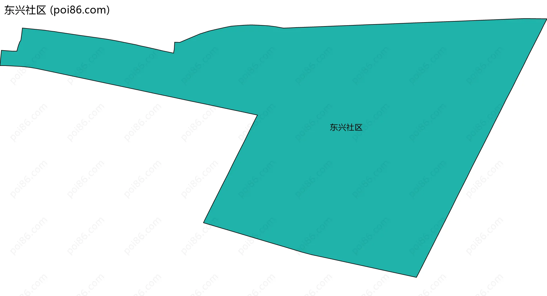 东兴社区边界地图