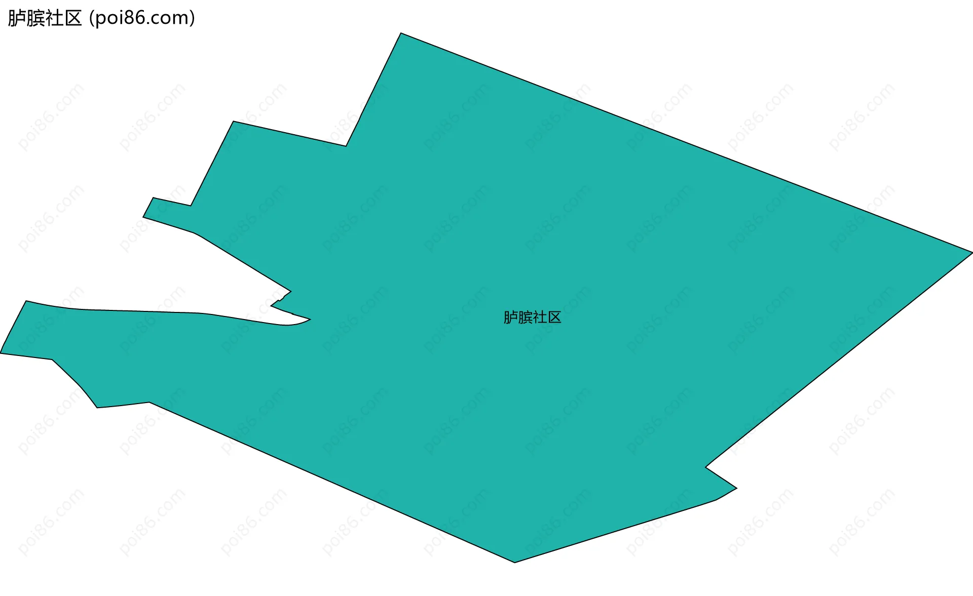 胪膑社区边界地图
