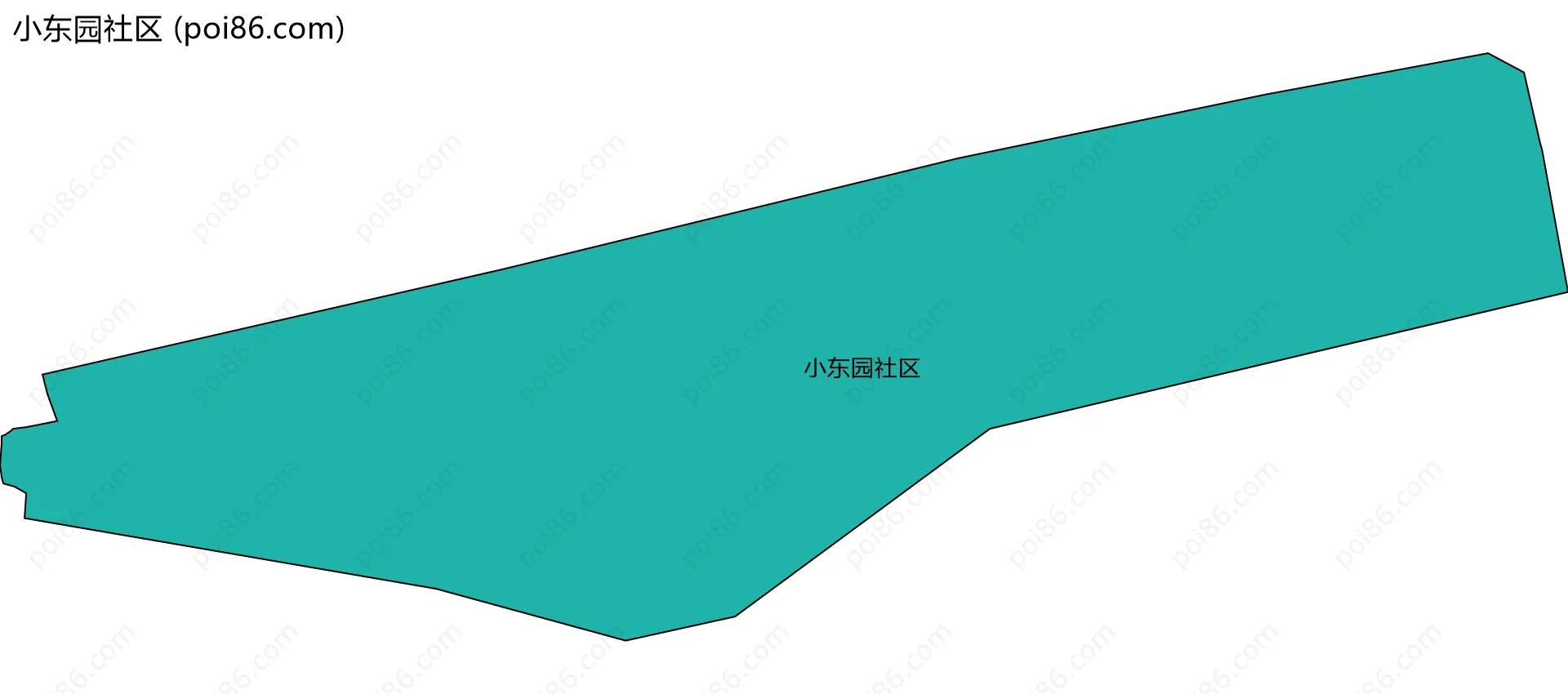 小东园社区边界地图