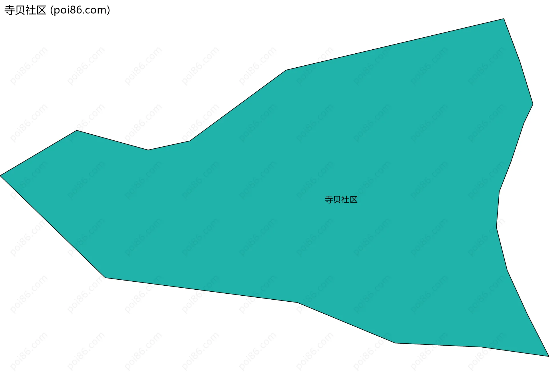 寺贝社区边界地图