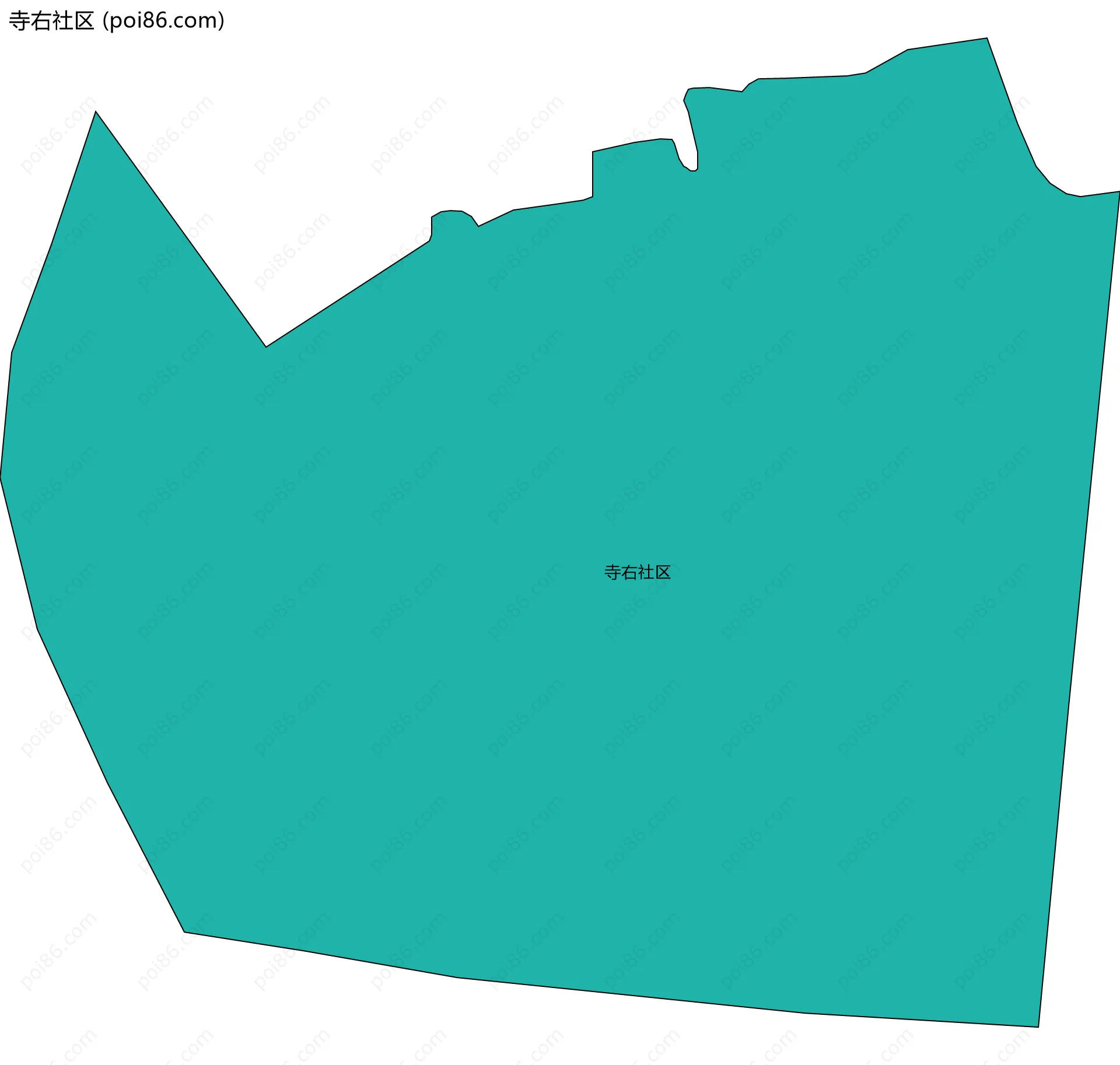 寺右社区边界地图