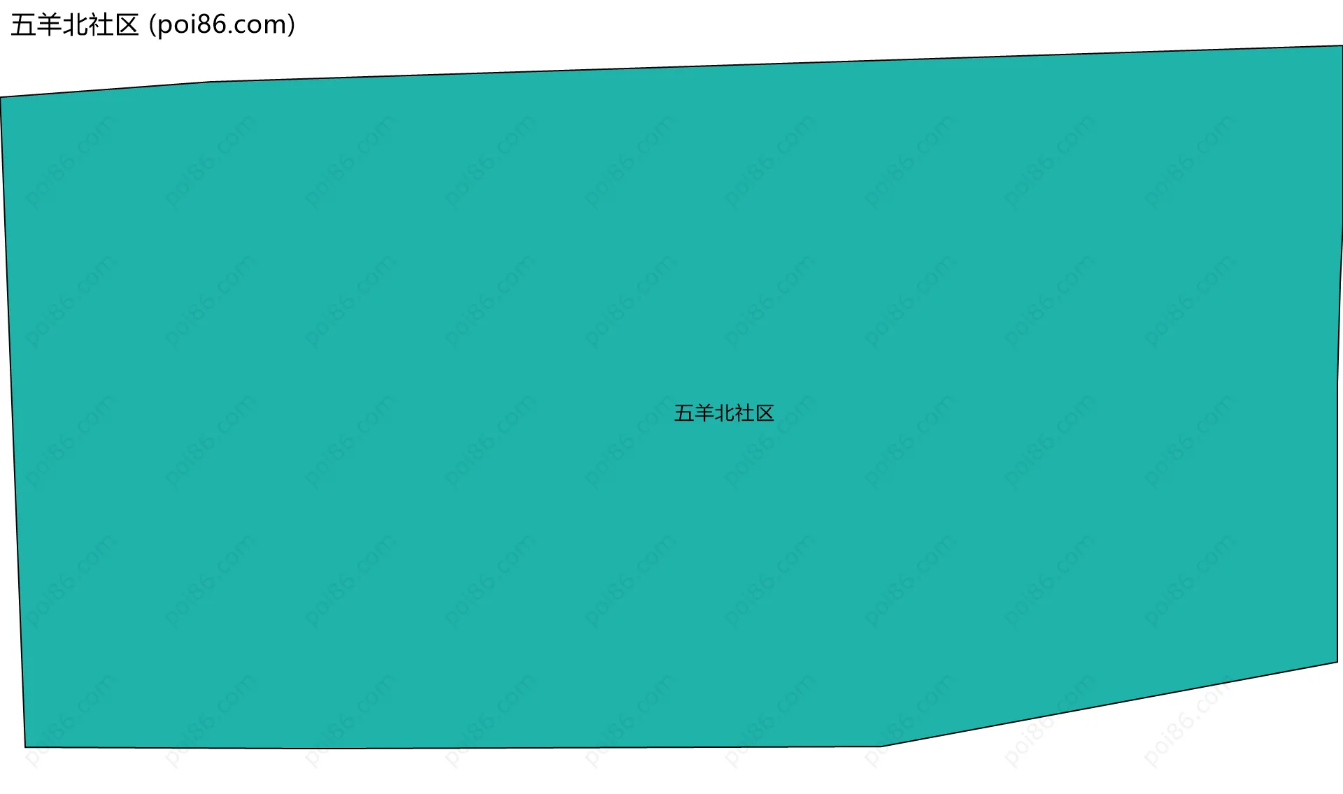 五羊北社区边界地图