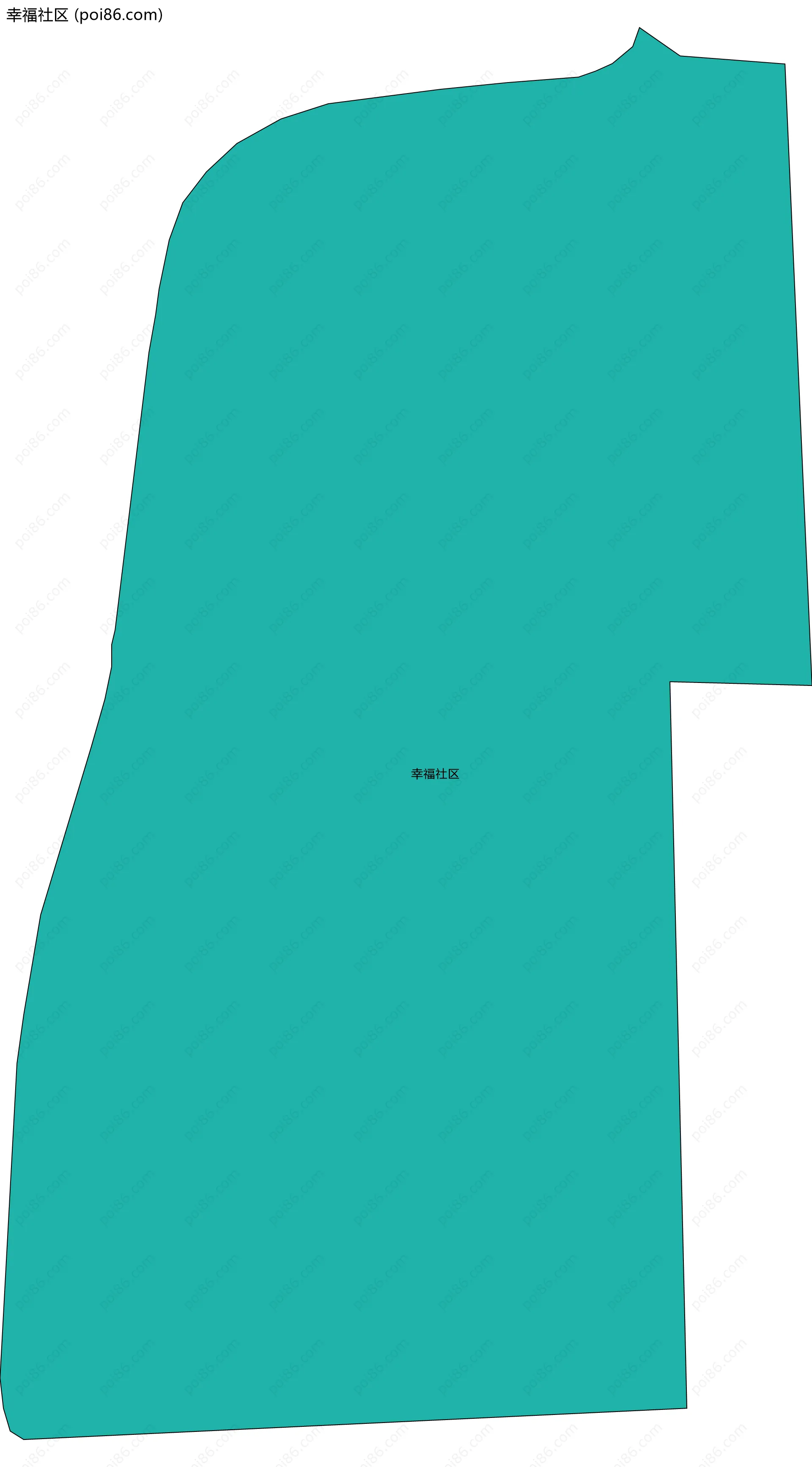 幸福社区边界地图