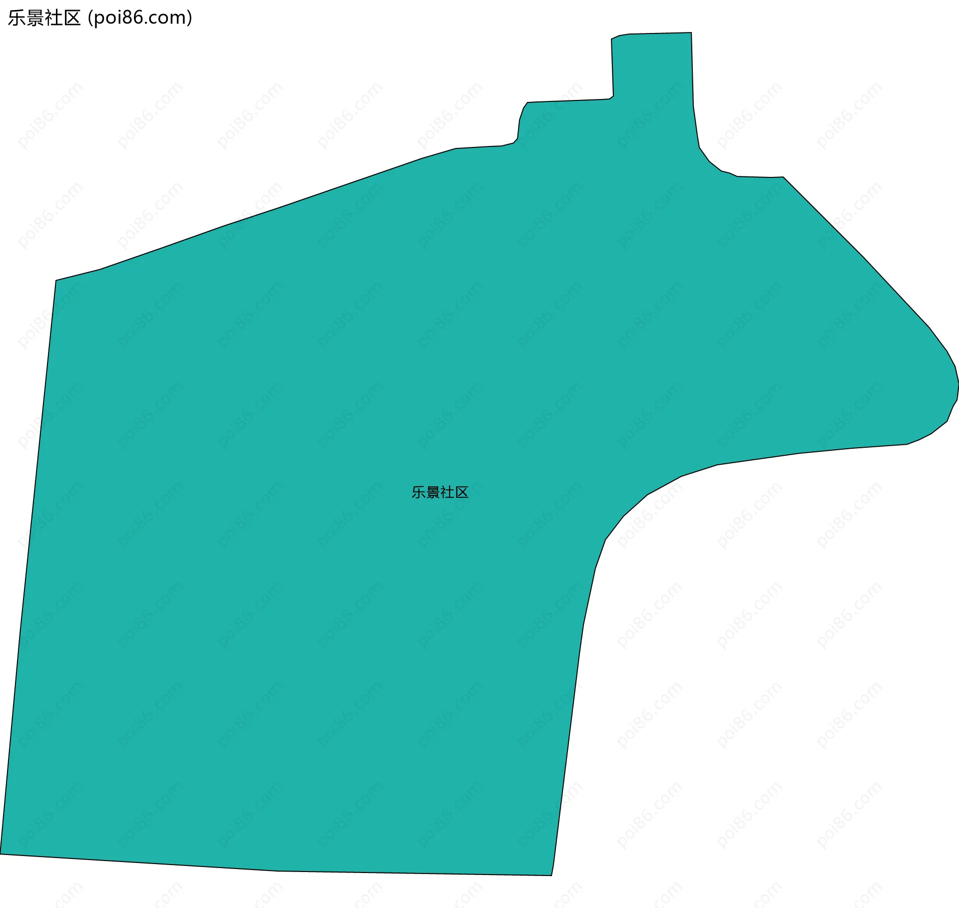 乐景社区边界地图