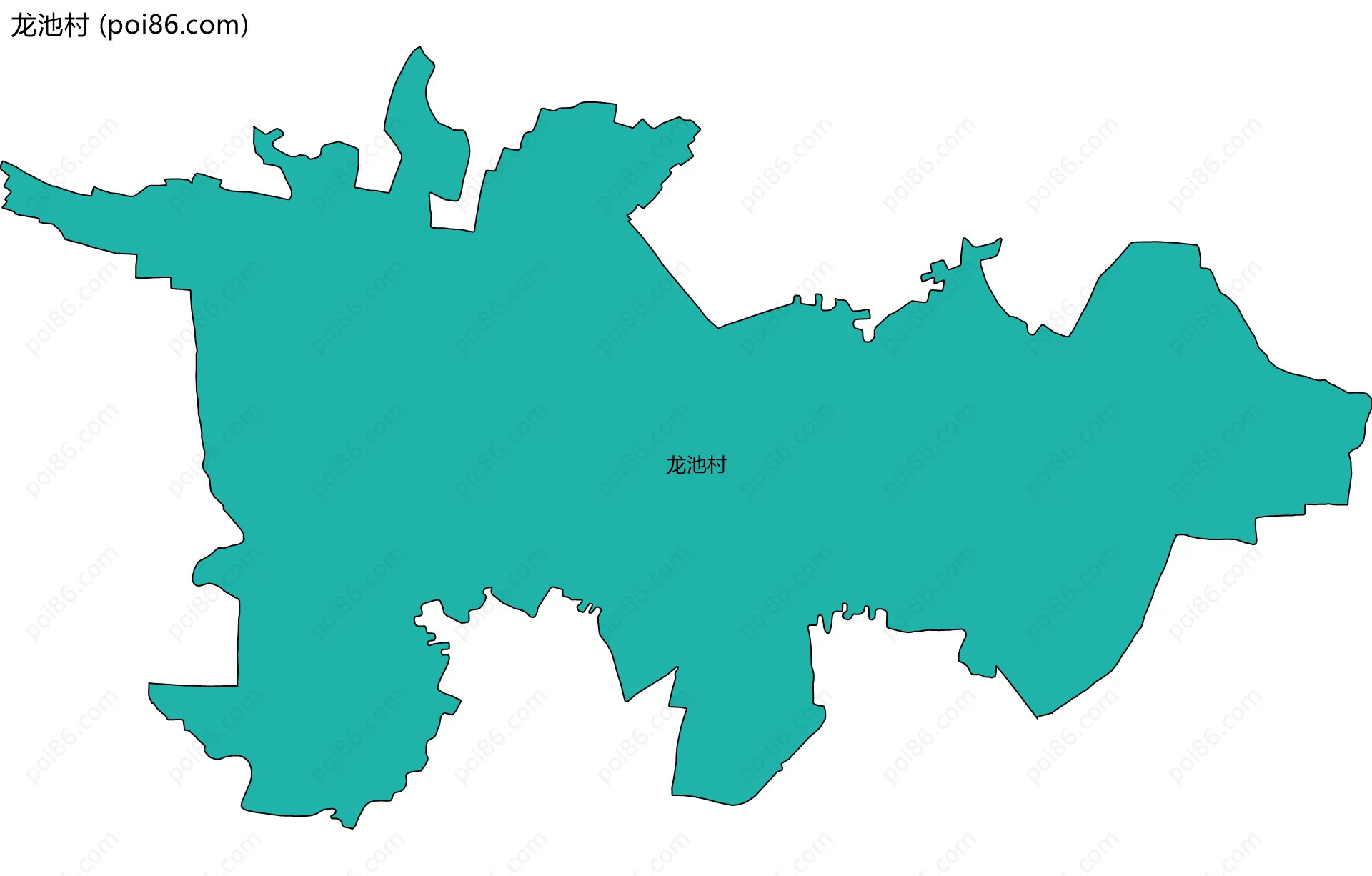 龙池村边界地图