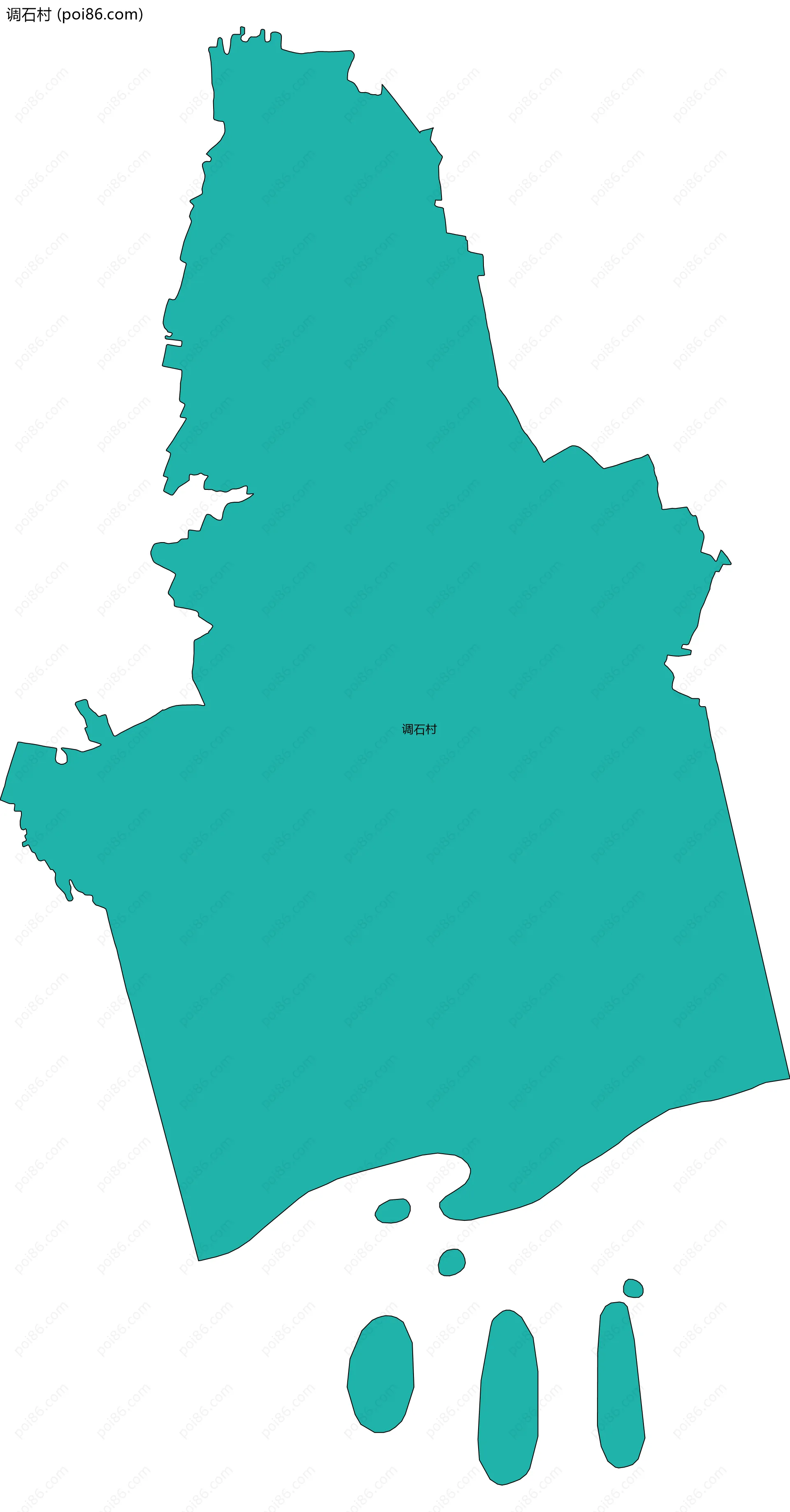 调石村边界地图