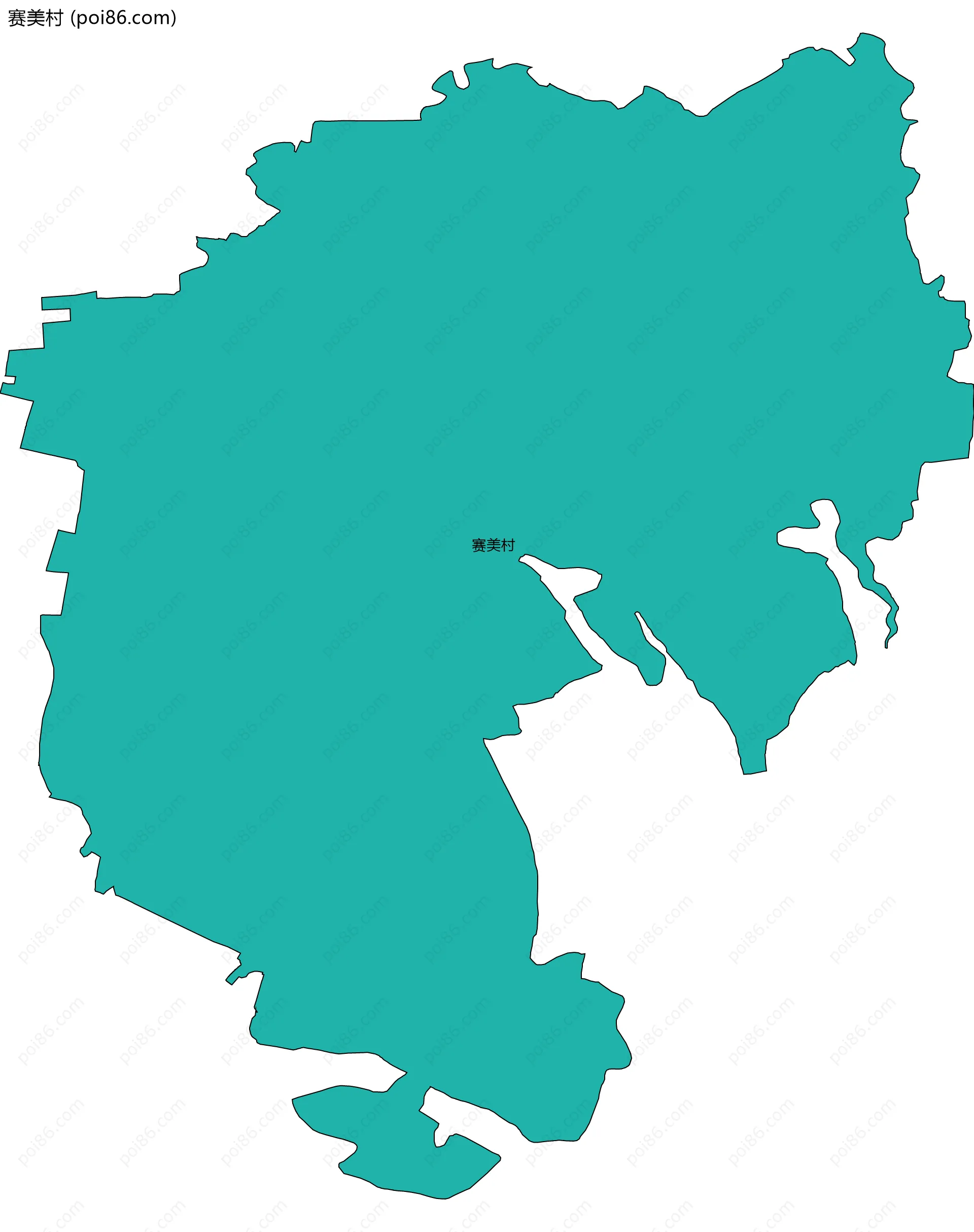 赛美村边界地图