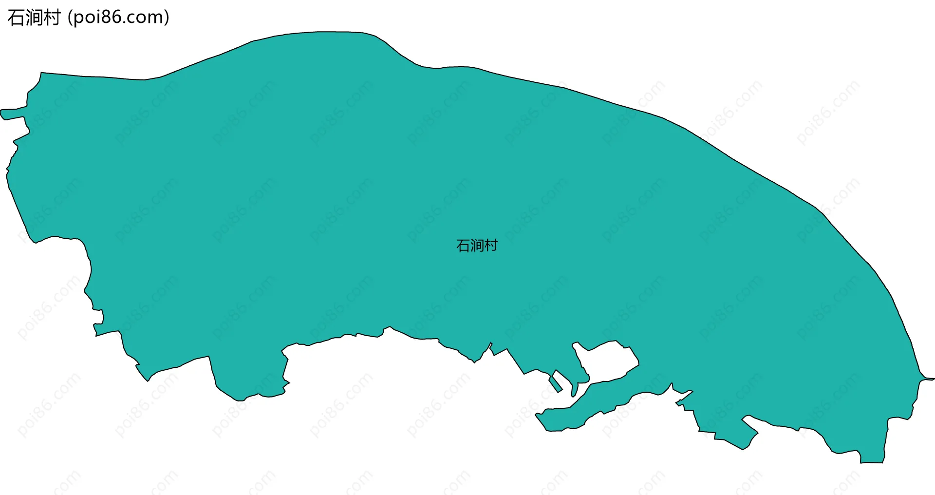 石涧村边界地图