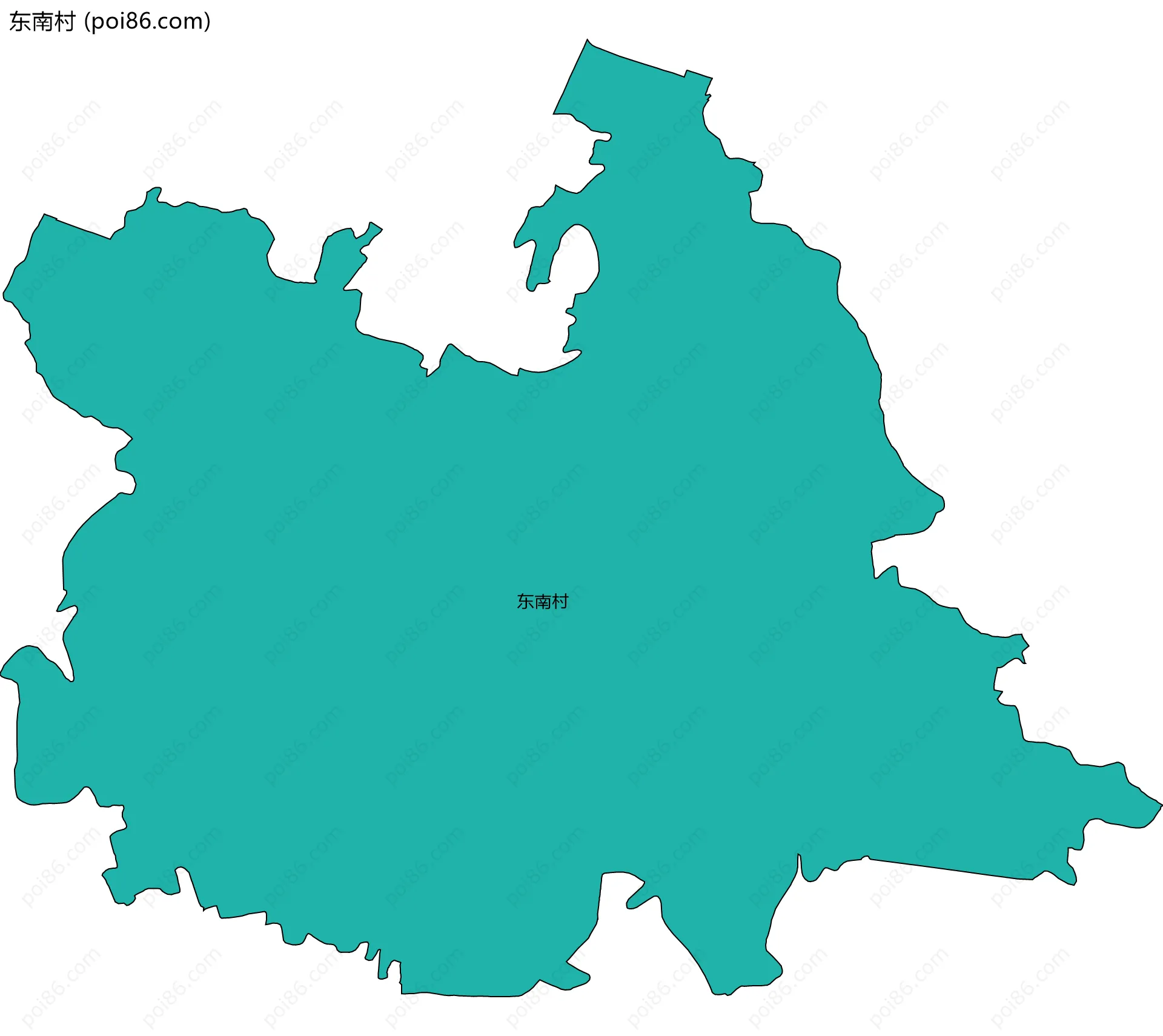 东南村边界地图