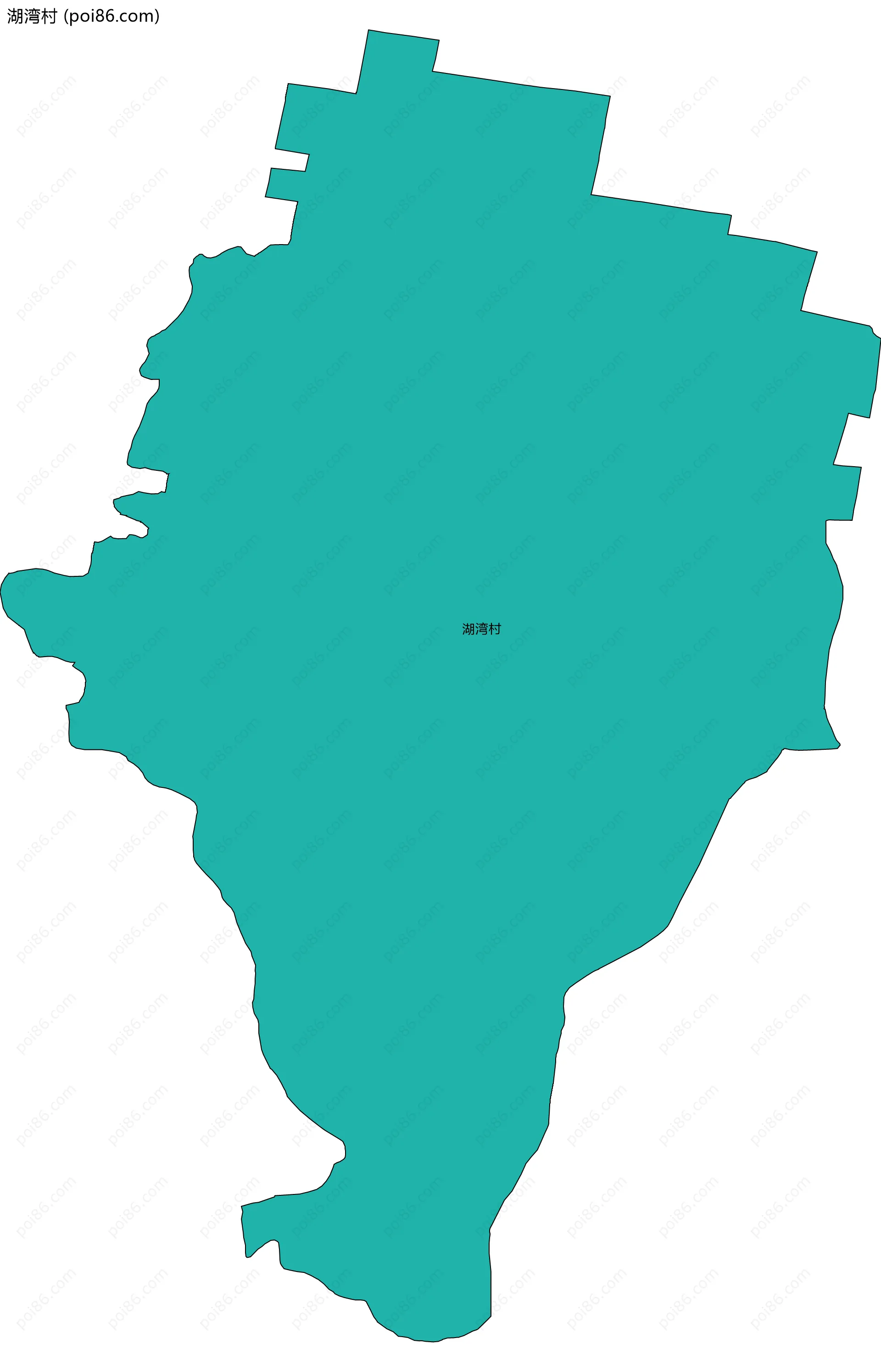 湖湾村边界地图