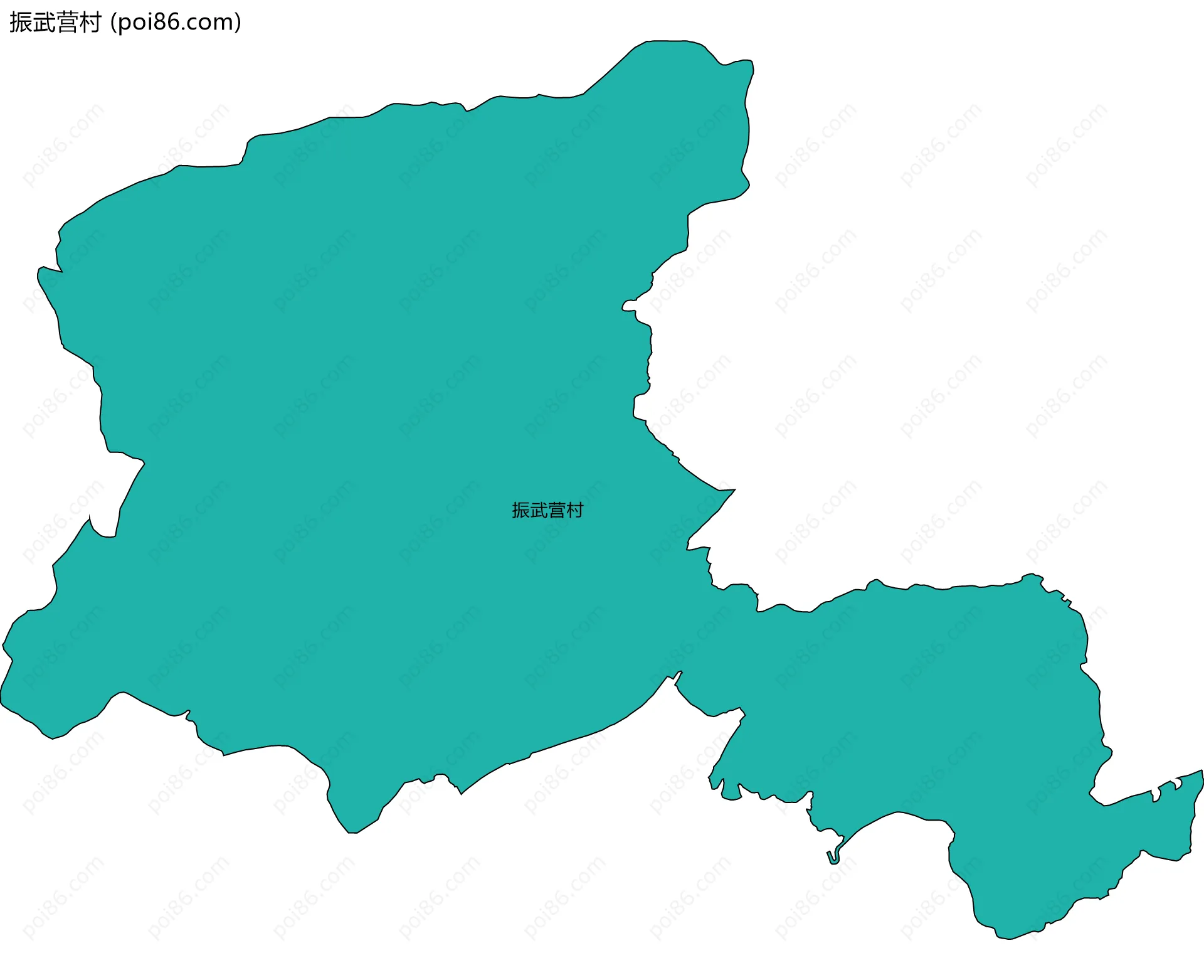 振武营村边界地图
