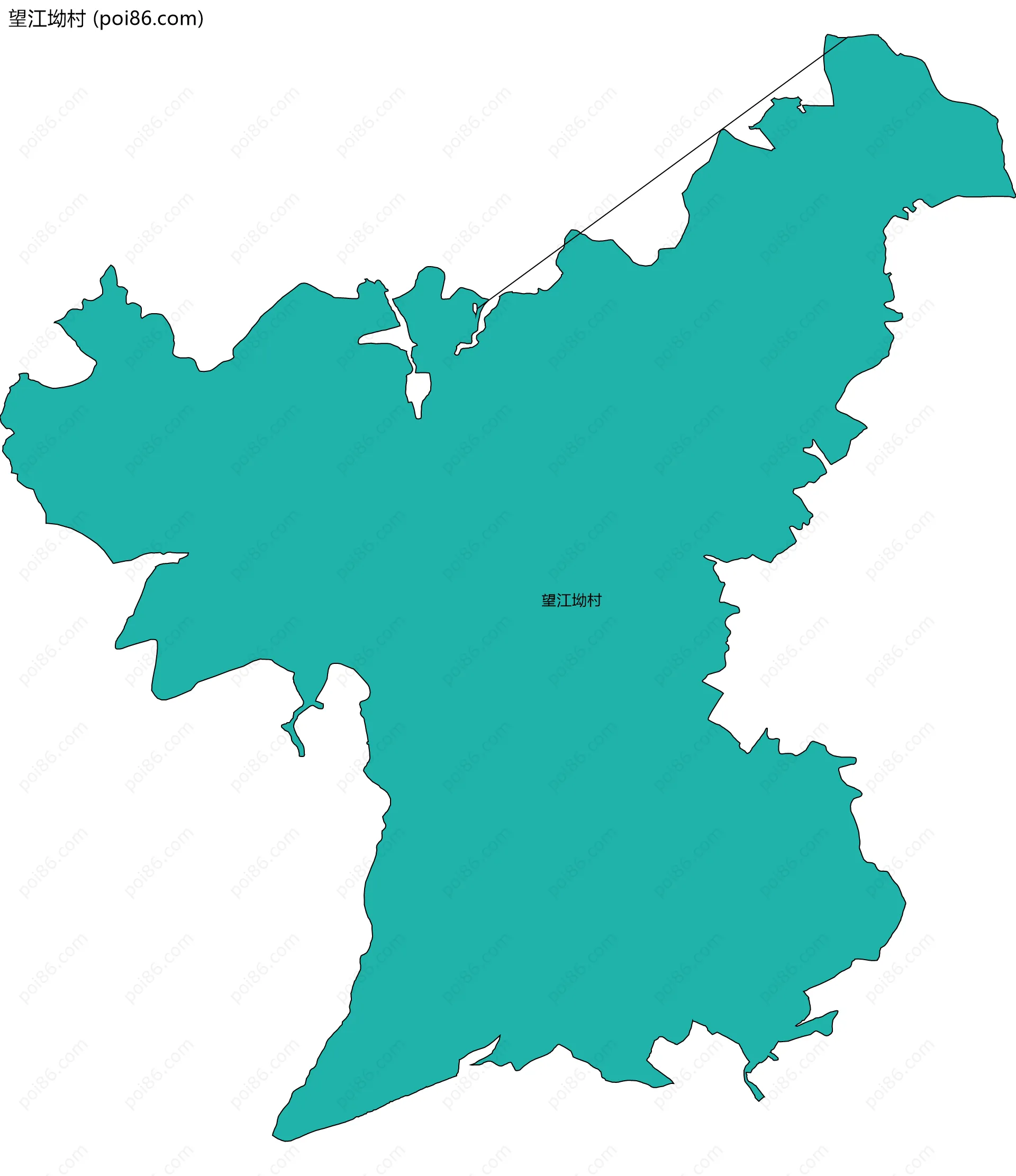 望江坳村边界地图