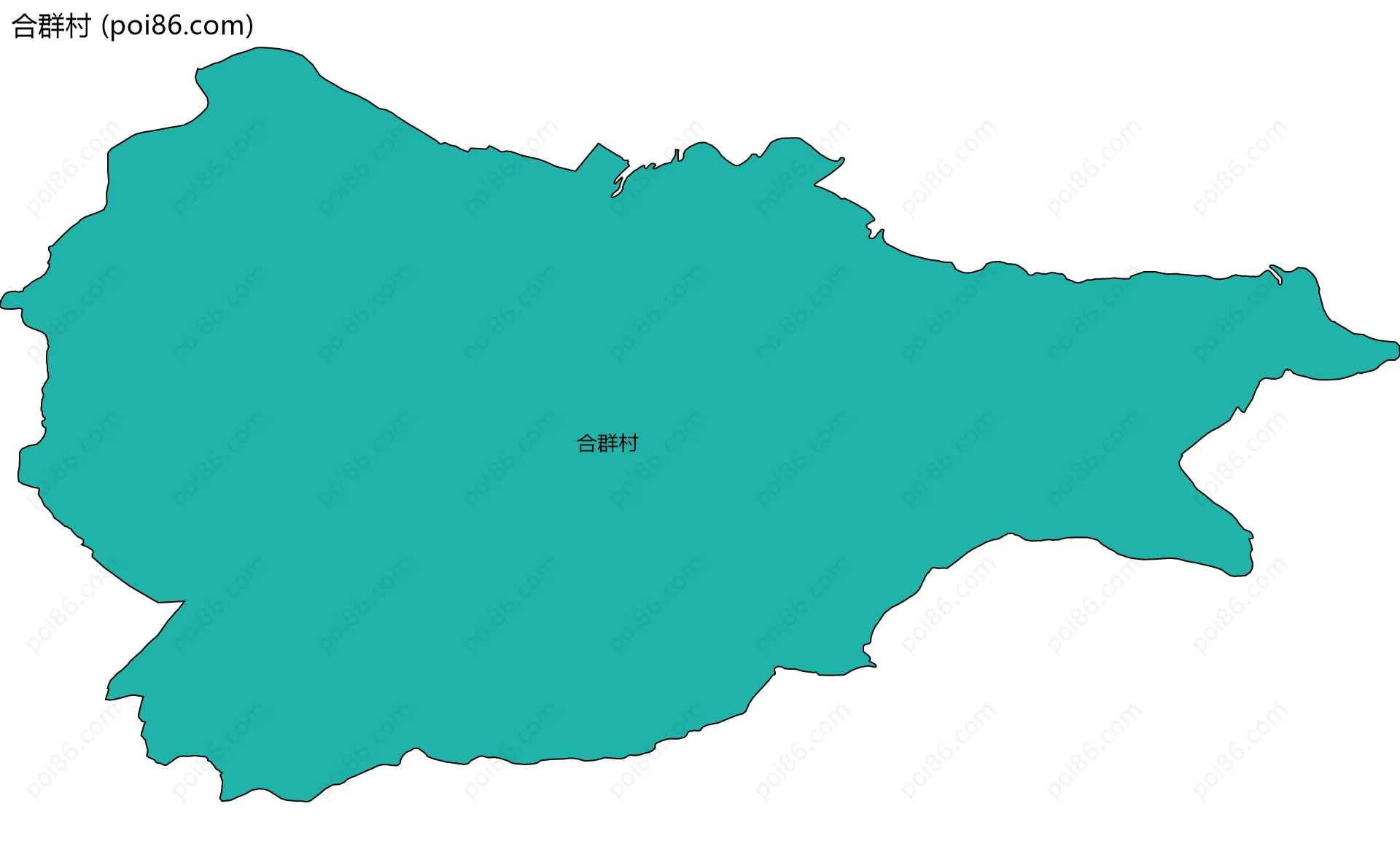 合群村边界地图