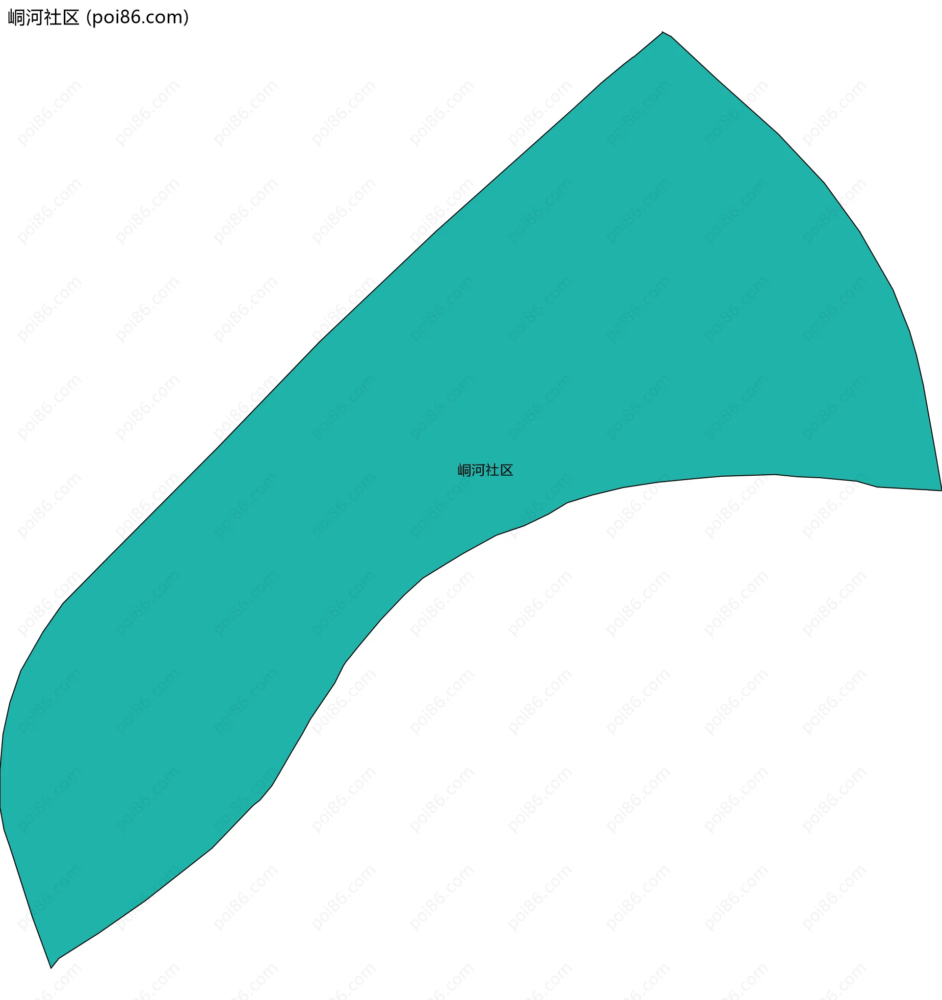 峒河社区边界地图